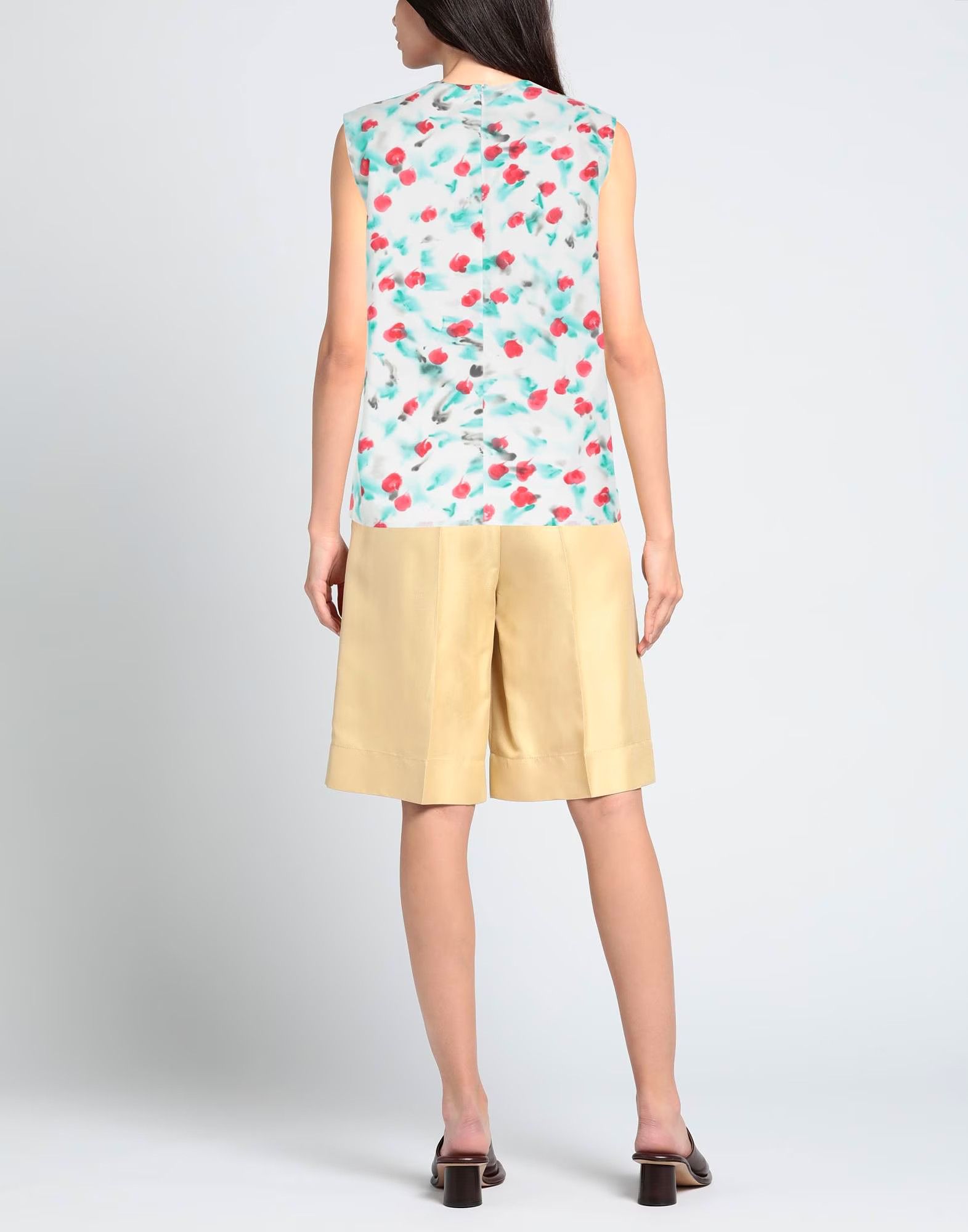 Marni o1f1d3z0525 Poplin Sleeveless Top With Reverie Print Size M / US 6-8 / IT 42-44 - 3 Thumbnail