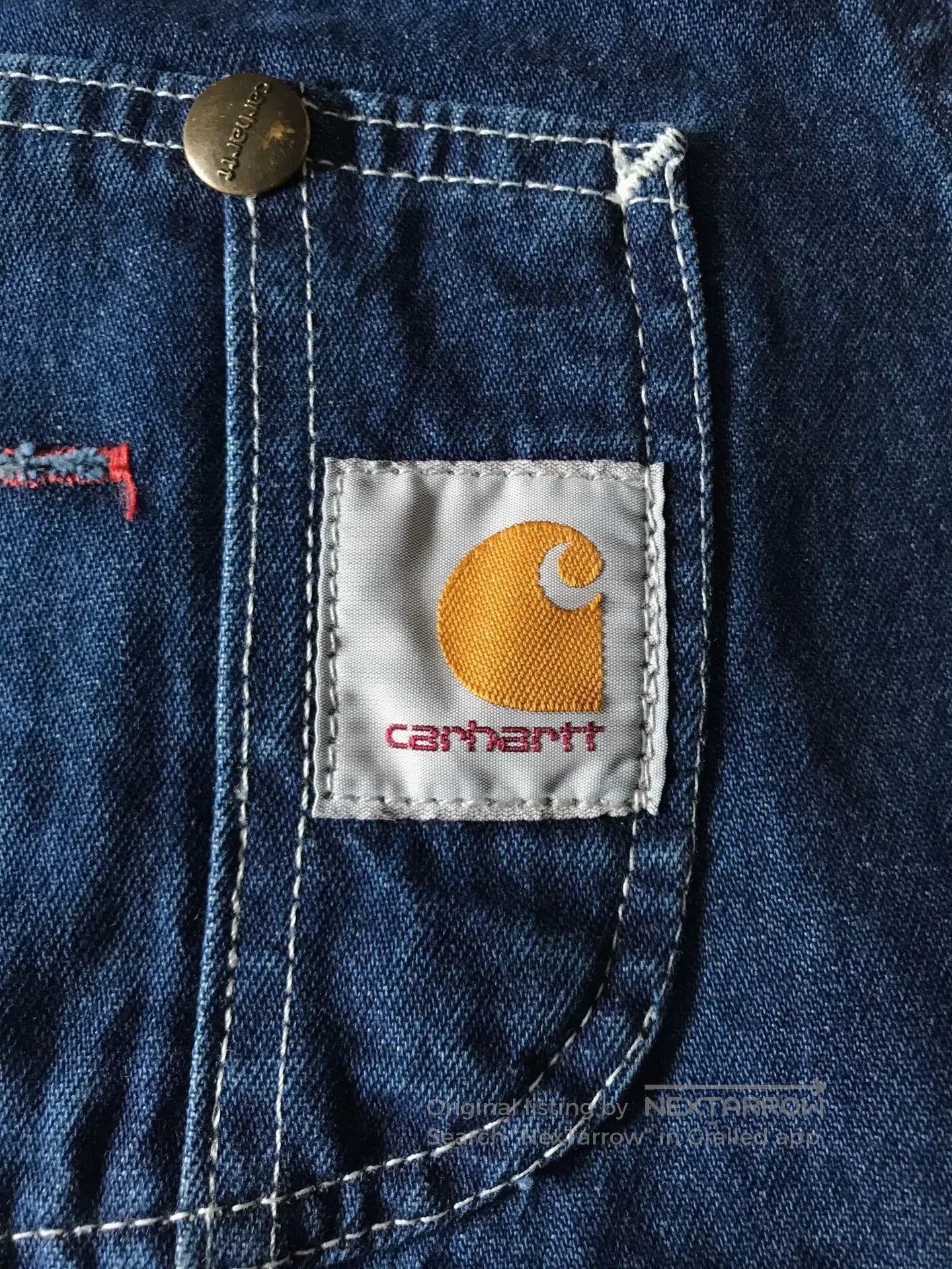Carhartt Carhartt R07 Washed Denim Overalls W34L30. Size US 34 / EU 50 - 5 Thumbnail