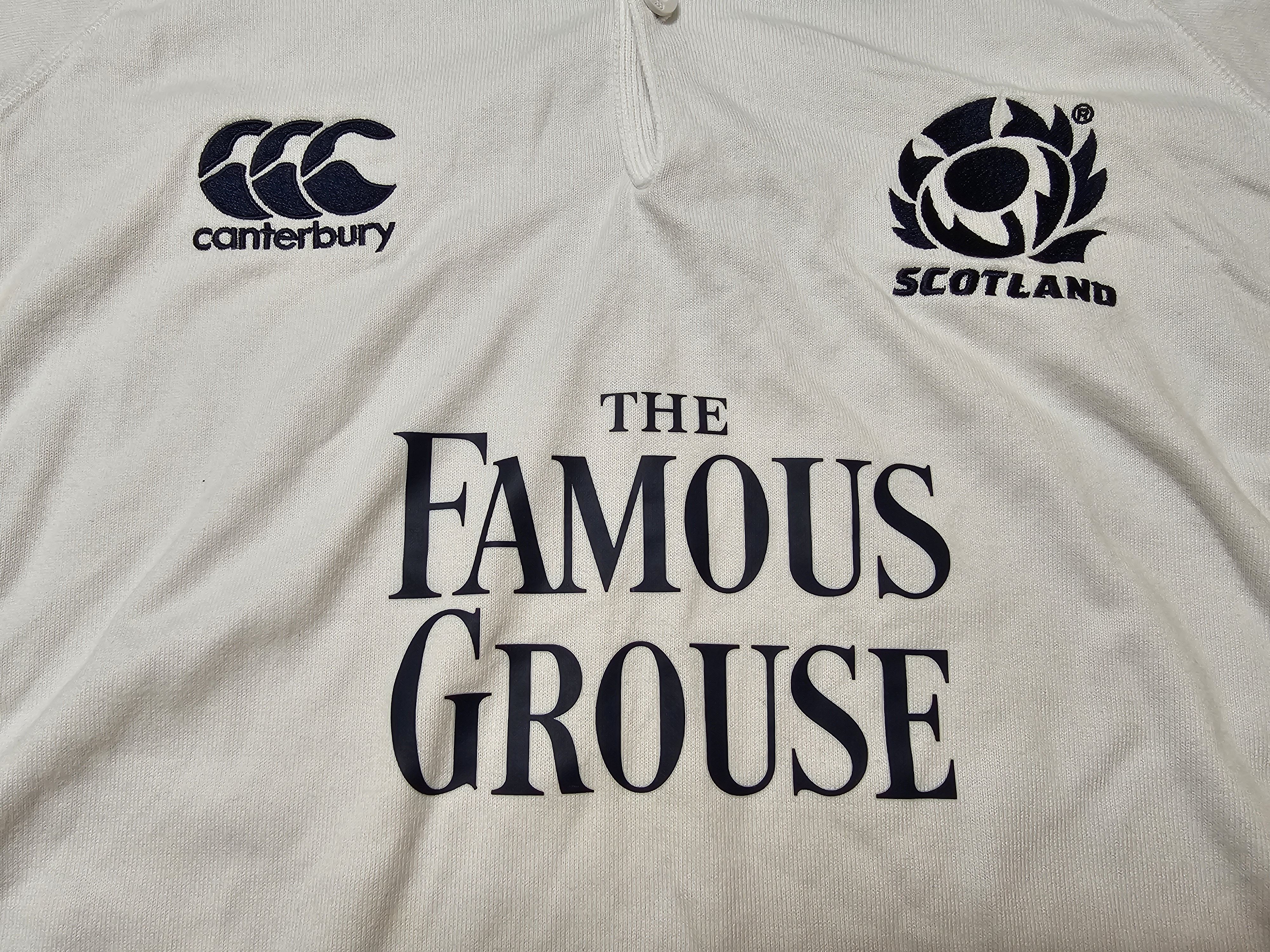 All Sport × Canterbury of New Zealand × Vintage SCOTLAND VINTAGE RUGBY SHIRT 2005 2006 AWAY RUGBY SHIRT Size US M / EU 48-50 / 2 - 3 Thumbnail
