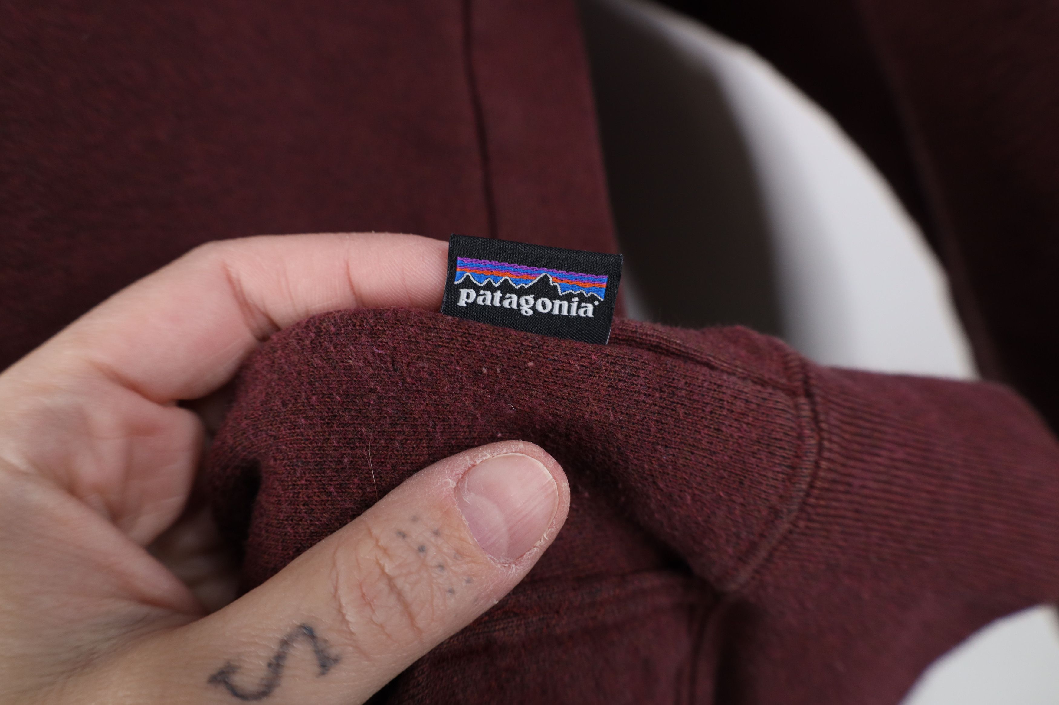 Patagonia Y2K Patagonia Spell Heavyweight Hoodie Sweatshirt Burgundy Size US S / EU 44-46 / 1 - 5 Thumbnail