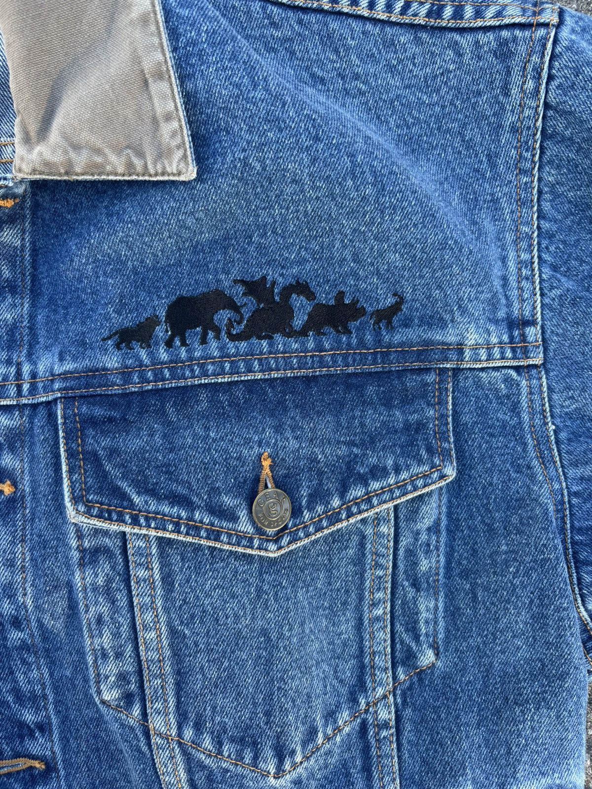 Disney × Vintage Vintage 1998 Disney Animal Kingdom Opening Crew Denim Jacket Size US S / EU 44-46 / 1 - 3 Thumbnail