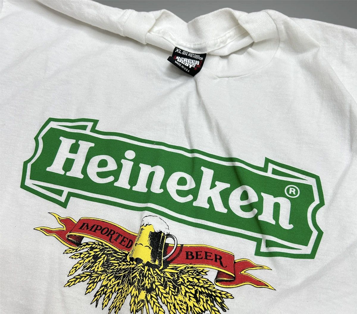 Rare Vintage discount Heineken Single Stitch T-Shirt Size XL US made Retro Beverage Shirt