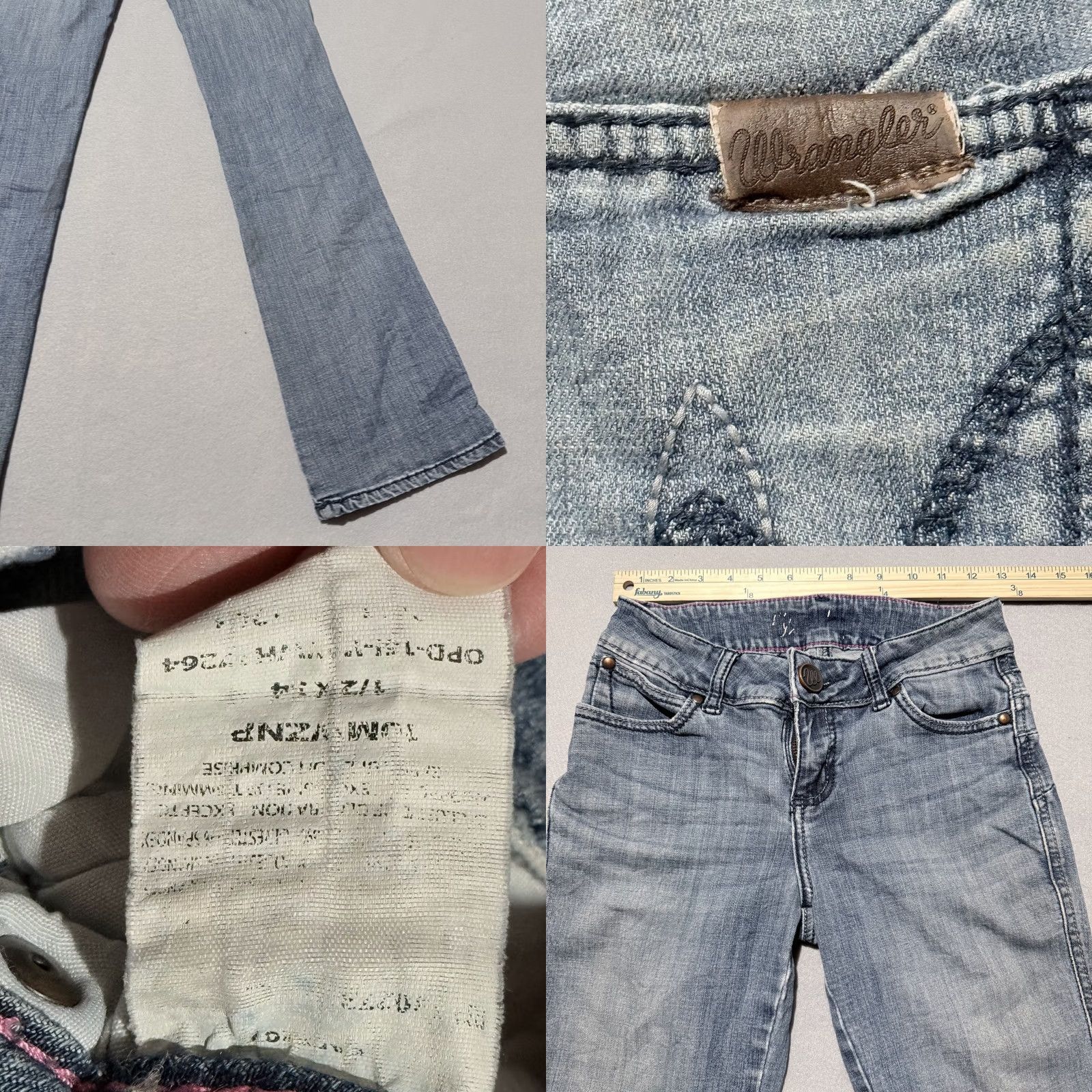 Wrangler Wrangler Jeans Women's Blue Denim Mid Rise Bootcut Zip Fly 26x31 Size 26" / US 2 / IT 38 - 8 Thumbnail