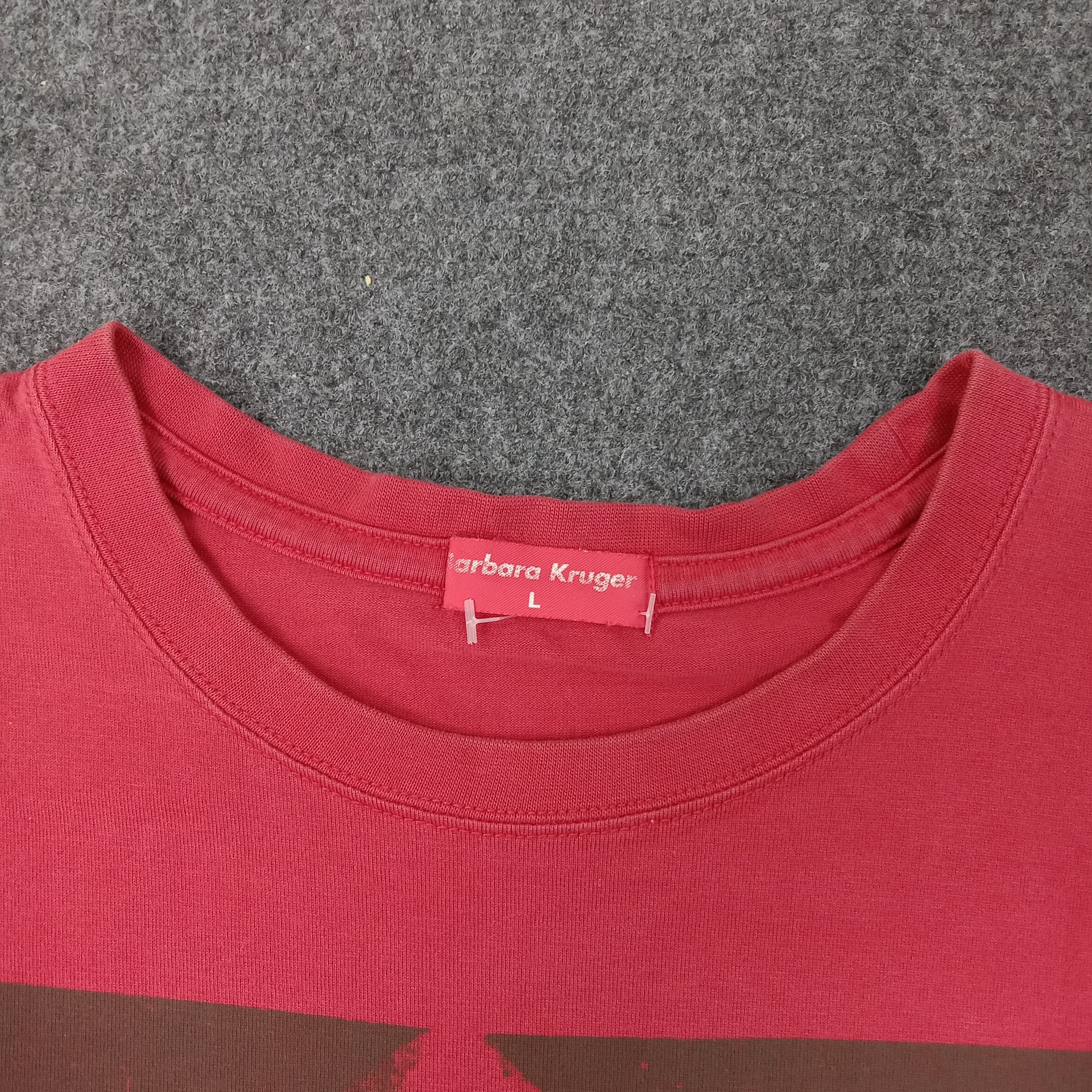 Japanese Brand Barbara Kruger Your Comfort Is My Silence Tshirt C223N20 Size US L / EU 52-54 / 3 - 3 Thumbnail