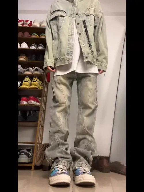 Japanese Brand Sayaka x Chika Light Blue High Street Vintage Casual Jeans Size US 30 / EU 46 - 2 Thumbnail