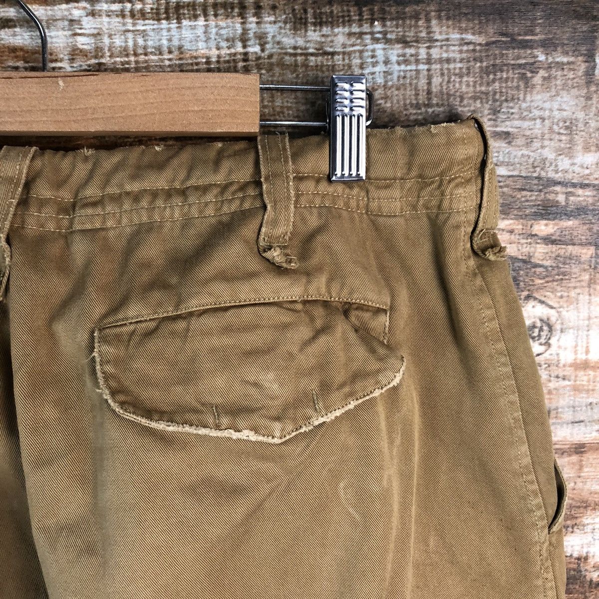 Japanese Brand Arme Brown Cargo Multipocket Pants #A1921 Size US 31 - 17 Thumbnail
