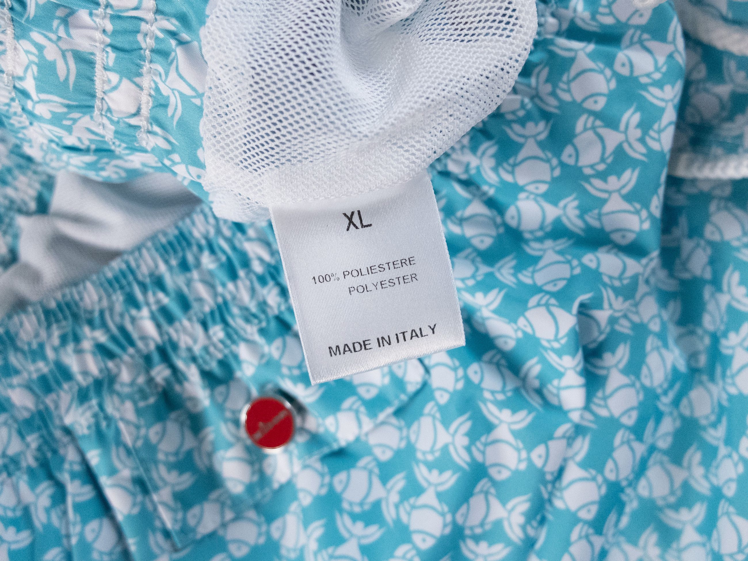 Kiton KITON Napoli blue & white fish print nylon swim shorts XL Size US 36 / EU 52 - 5 Thumbnail