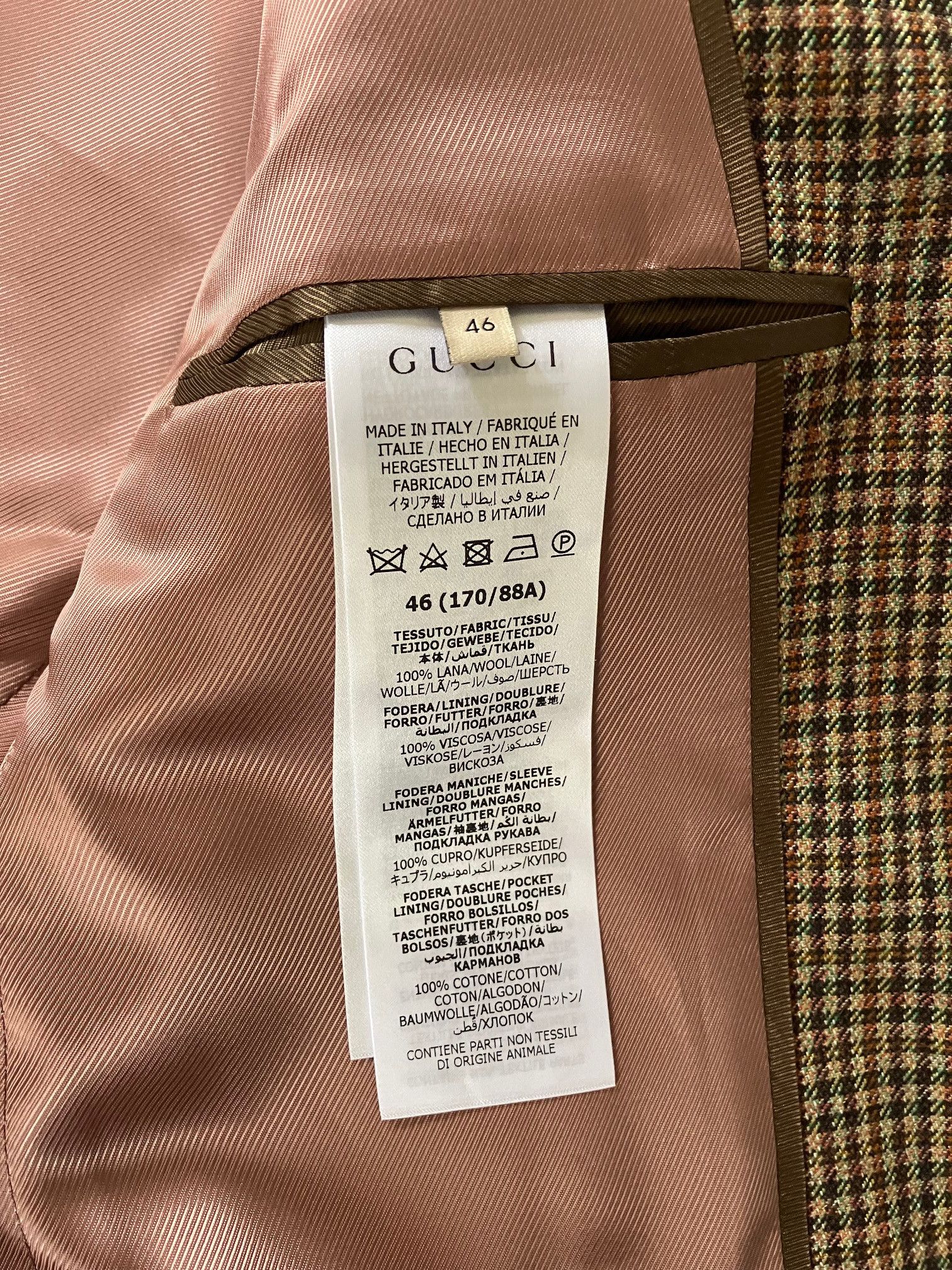 Gucci Gucci X Harry Styles Guncheck Blazer Size US S / EU 44-46 / 1 - 8 Thumbnail