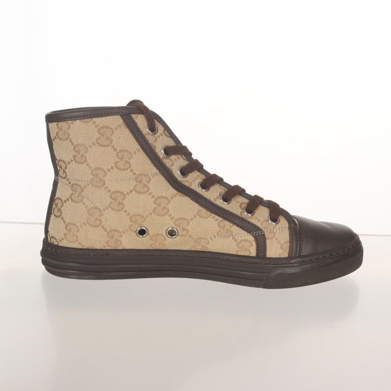 Gucci Gucci Stylish Brown High-Top Sneakers - Size US 5 / EU 37 - 7 Thumbnail