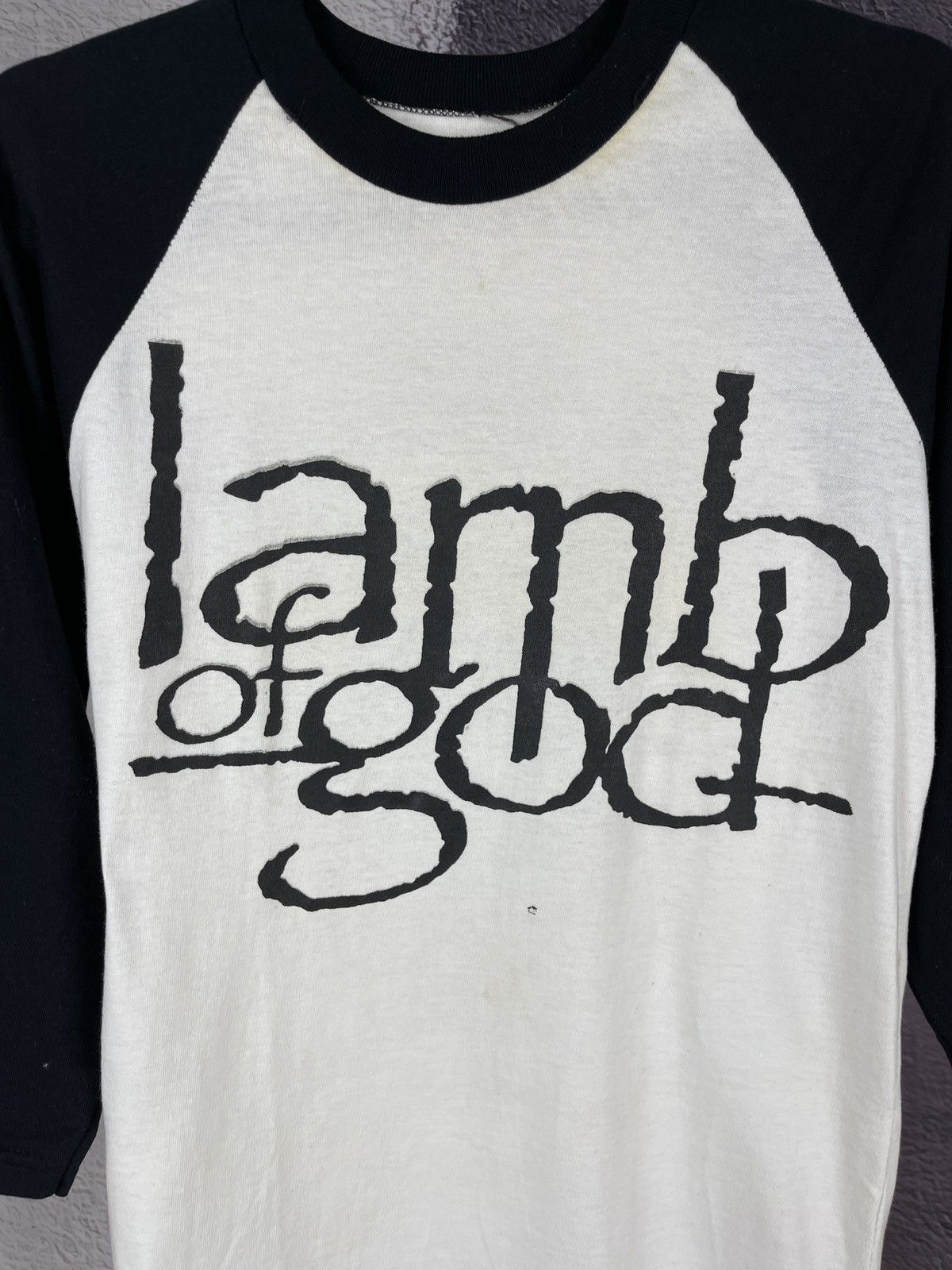 Band Tees Vintage lamb of god true American metal 3/4 sleeve tee shirt Size US S / EU 44-46 / 1 - 5 Thumbnail