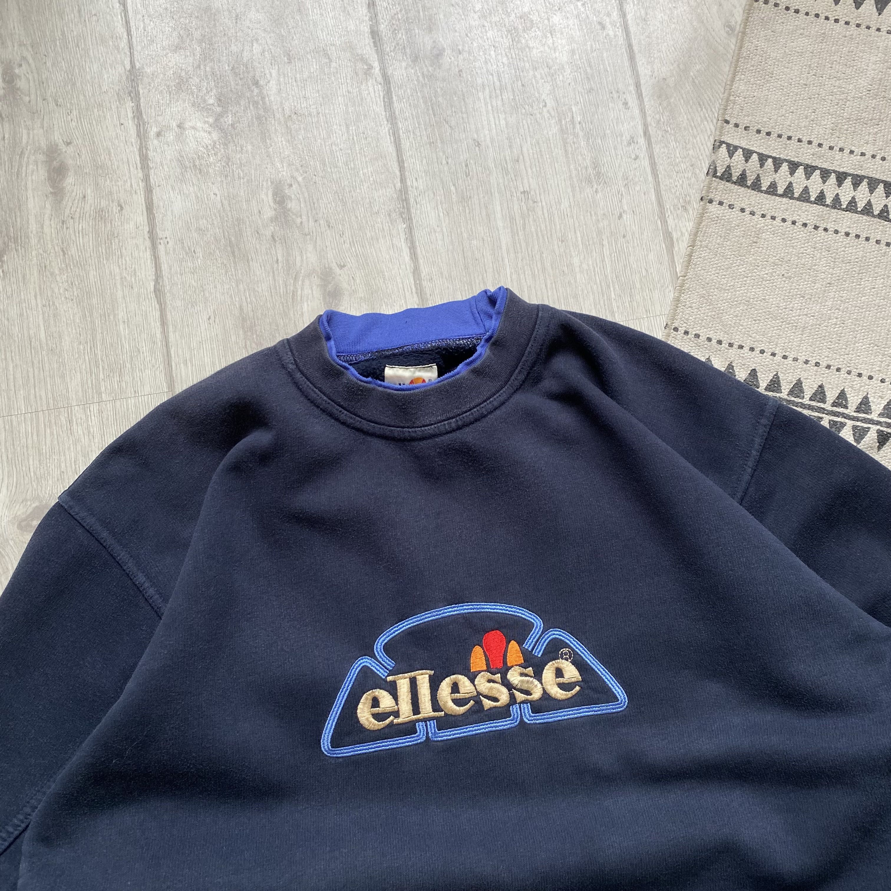 Ellesse Vintage 80-90s Ellesse Boxy Sweatshirt Y2K center logo Size US L / EU 52-54 / 3 - 2 Thumbnail