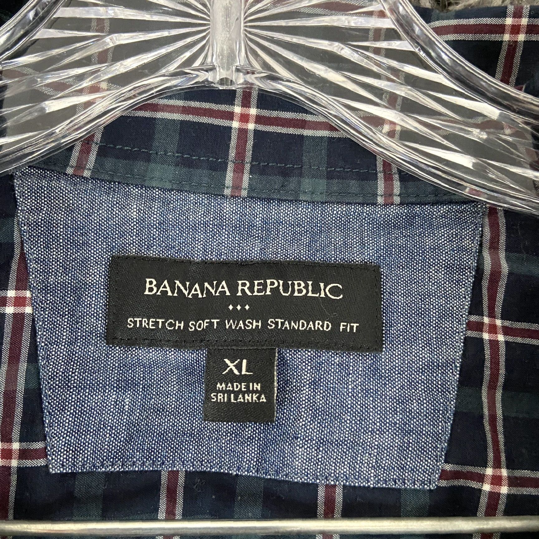 Banana Republic Banana Republic Shirt Button-Up Adult XL Multicolor Plaid Long Sleeve Mens Size US XL / EU 56 / 4 - 6 Thumbnail