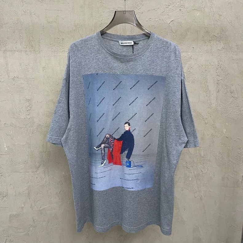 Balenciaga Balenciaga Gray front and back model full of small Logo pri Size US XS / EU 42 / 0 - 2 Thumbnail