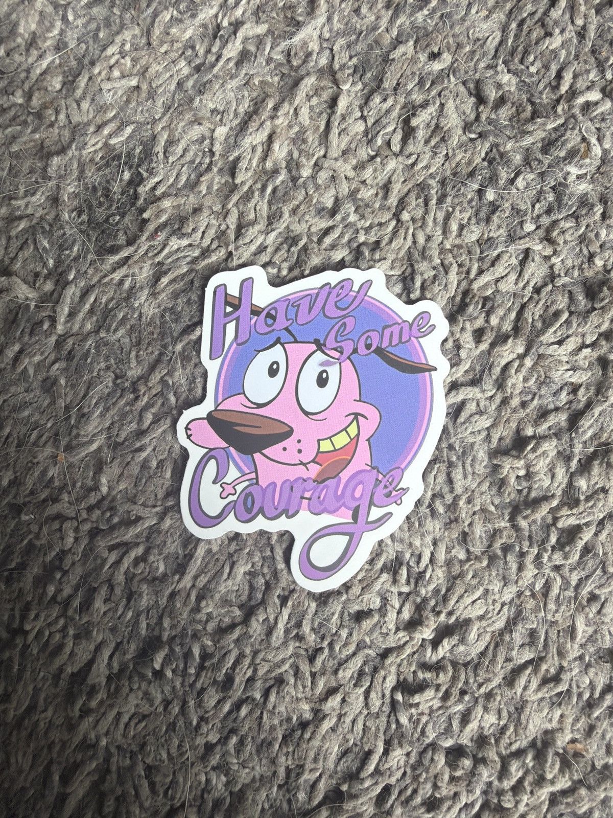 Cartoon Network Courage The Cowardly Dog Have Some Courage Sticker Size ONE SIZE - 1 Thumbnail