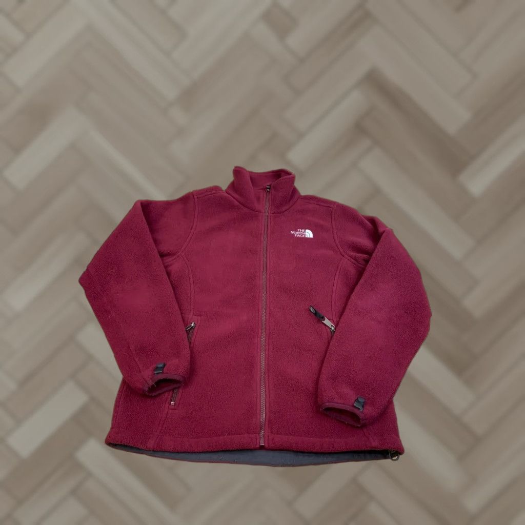 The North Face The North Face Fleece Jacket Womens M Burgundy Red Casual Outdoor Full Zip Jacket Size M / US 6-8 / IT 42-44 - 1 Thumbnail