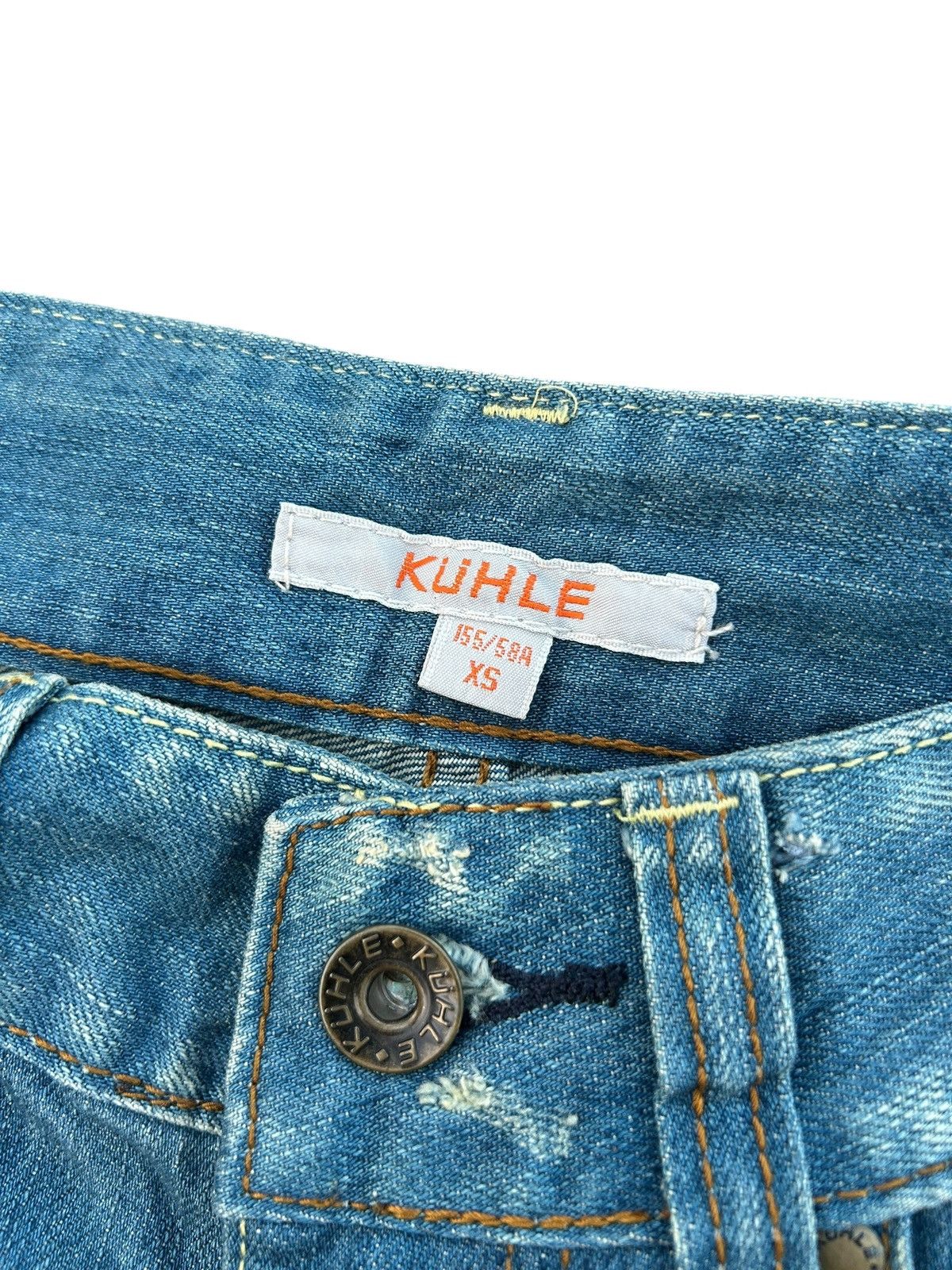 Kapital × Vintage × Who Decides War Hippies Style Japanese Distressed Denim Jeans Rare 🎌☠️ Size US 27 - 8 Thumbnail