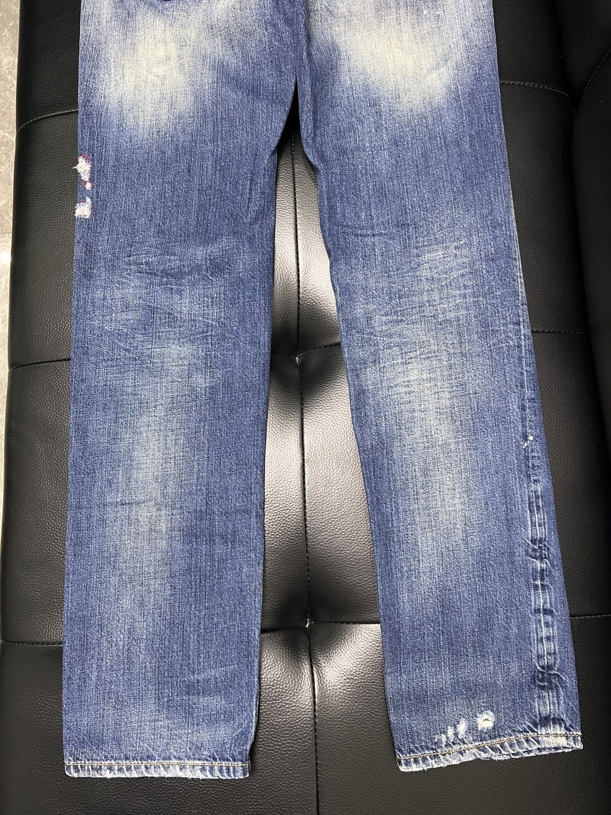 Dsquared2 Dsquared2 SS13 Distressed Patch Washed Denim Jeans Size US 34 / EU 50 - 7 Thumbnail