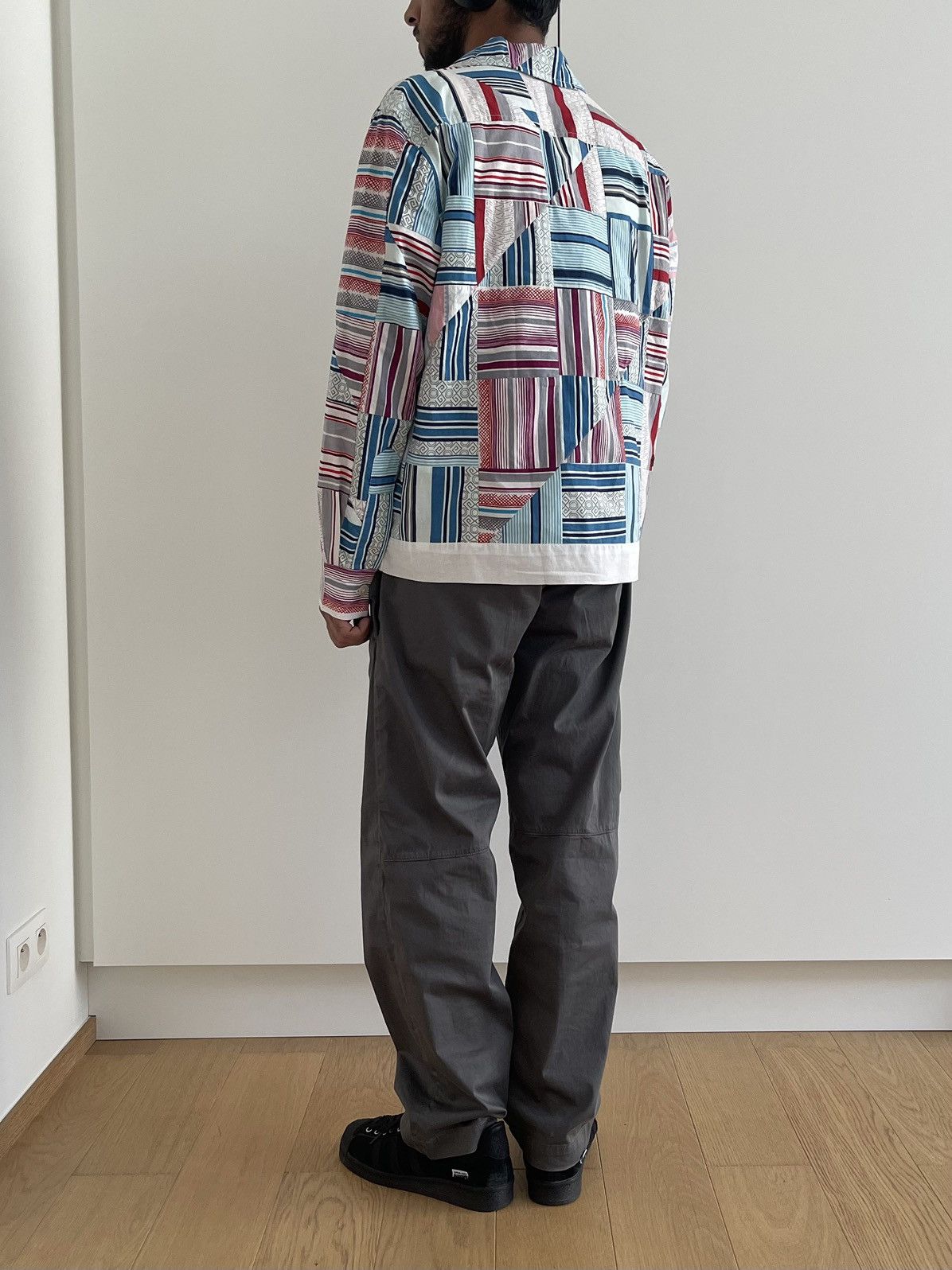Bode Bode Patchwork Oxford Long Sleeves Shirt Size US S / EU 44-46 / 1 - 14 Thumbnail