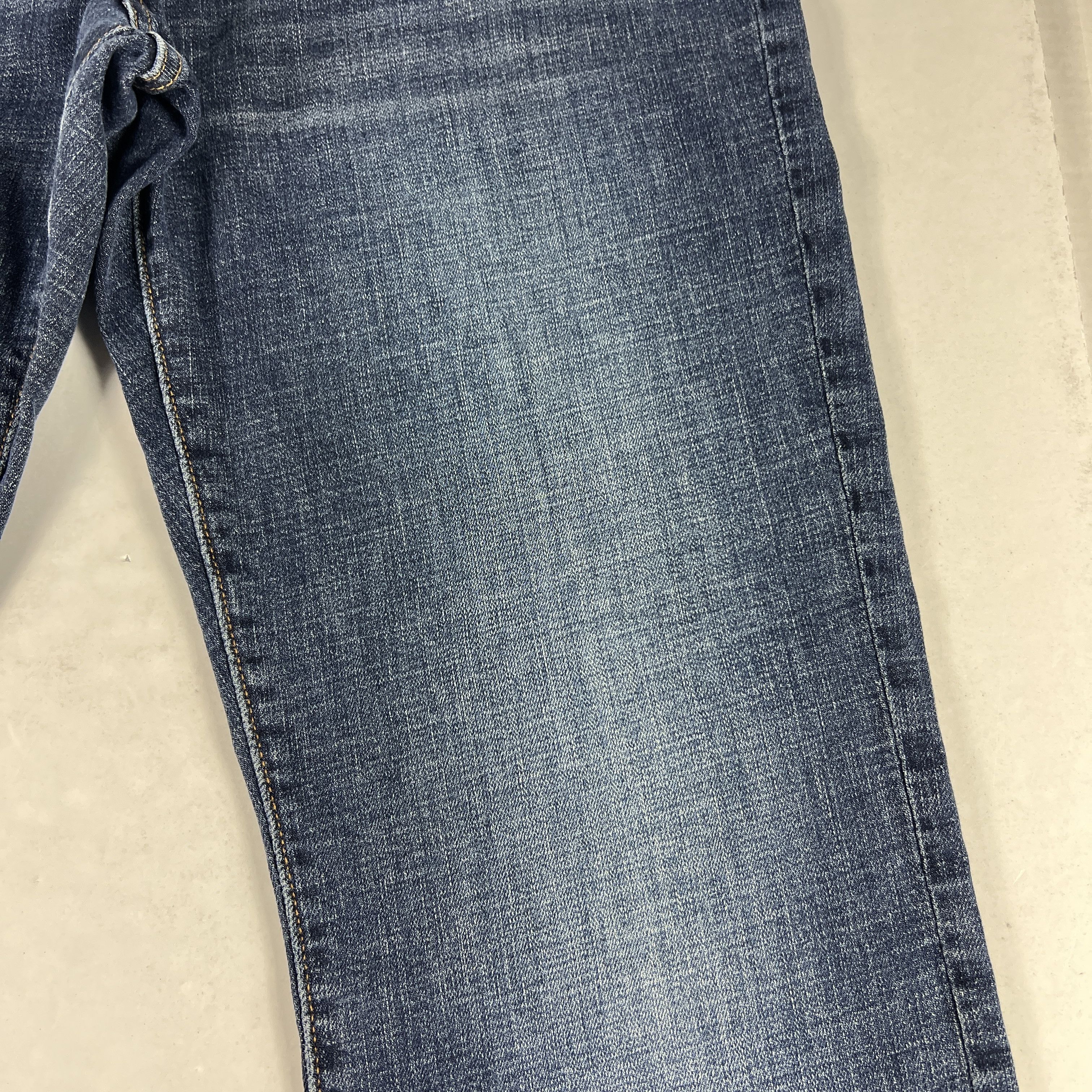 Lucky Brand Lucky Brand Jean 121 Slim Straight Blue Faded Stretch Denim Size US 33 - 3 Thumbnail