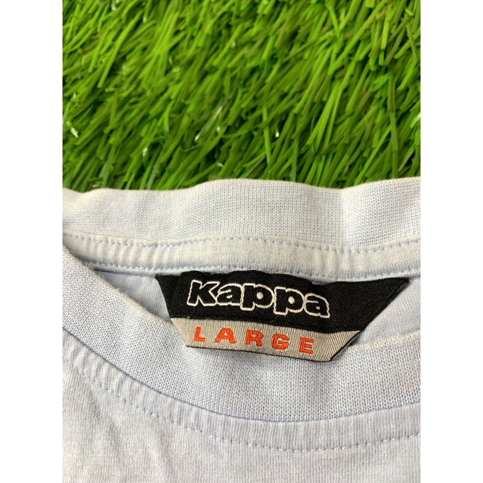 Kappa KAPPA ORIGINAL MEN T-SHIRT SHIRT Short Sleeve Jersey Logo Crew Neck Cotton Blue Large LtdL Mens Size US L / EU 52-54 / 3 - 5 Thumbnail