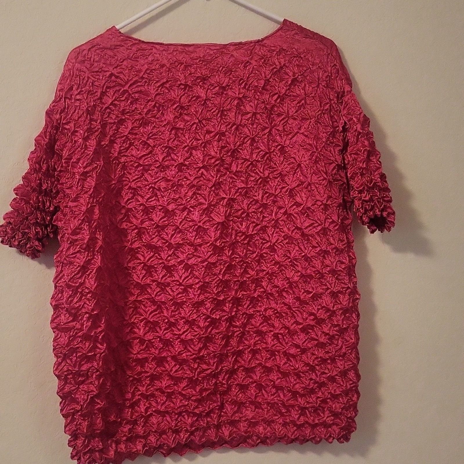 Other Vintage Y2K 90's Style Pink Popcorn/Bubble Shirt Size M / US 6-8 / IT 42-44 - 5 Thumbnail