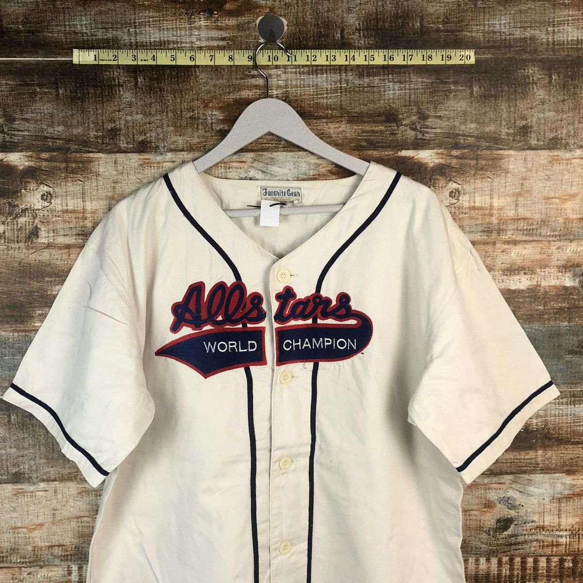 Japanese Brand × Vintage Javonite Gear All Star White jersey #A1972 Size US M / EU 48-50 / 2 - 2 Thumbnail