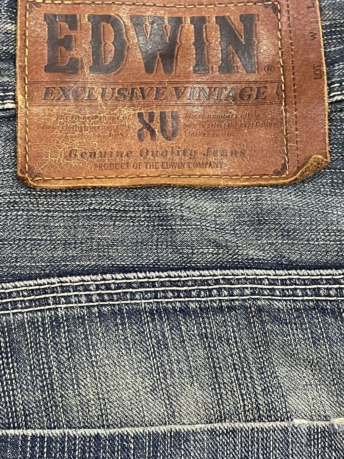Edwin Edwin XV Exclusive Vintage Faded Wash Distress Baggy Jeans Size US 36 / EU 52 - 9 Thumbnail
