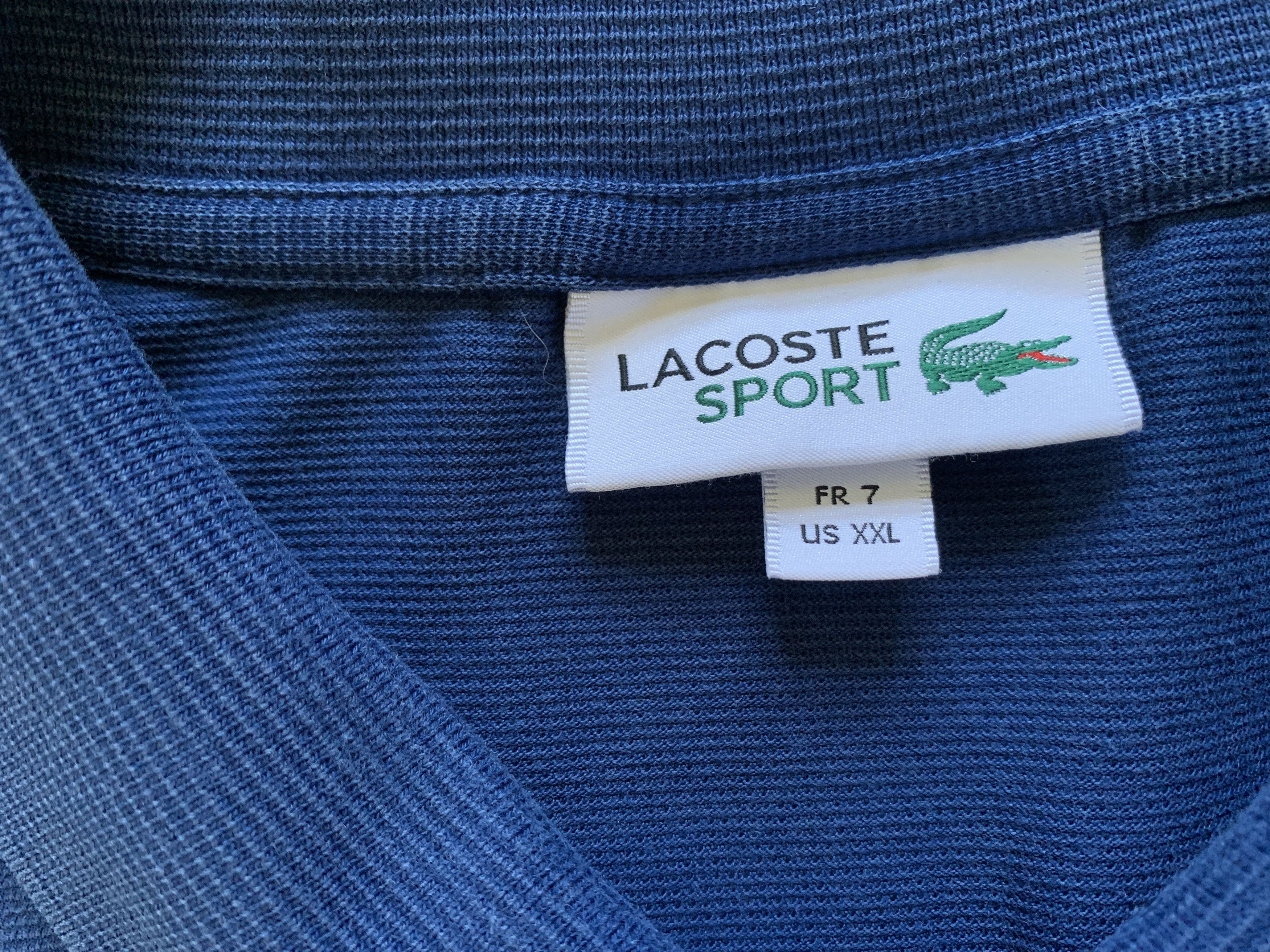 Lacoste Lacoste Sport Blue Cotton Polo Size US XXL / EU 58 / 5 - 5 Thumbnail