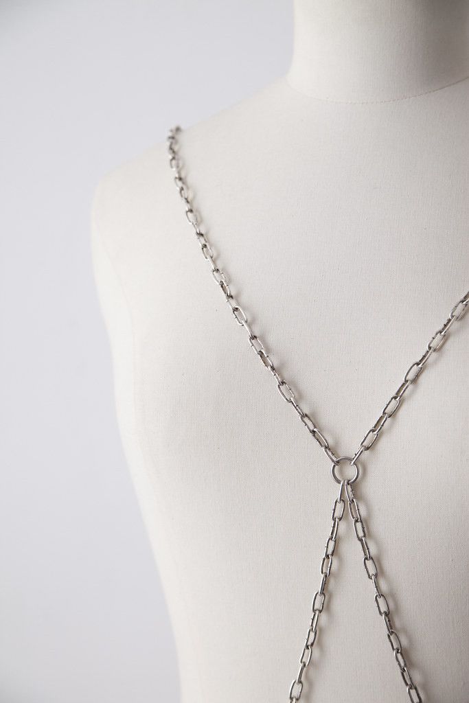 Maison Margiela AW01 silver harness & belt Size ONE SIZE - 2 Thumbnail