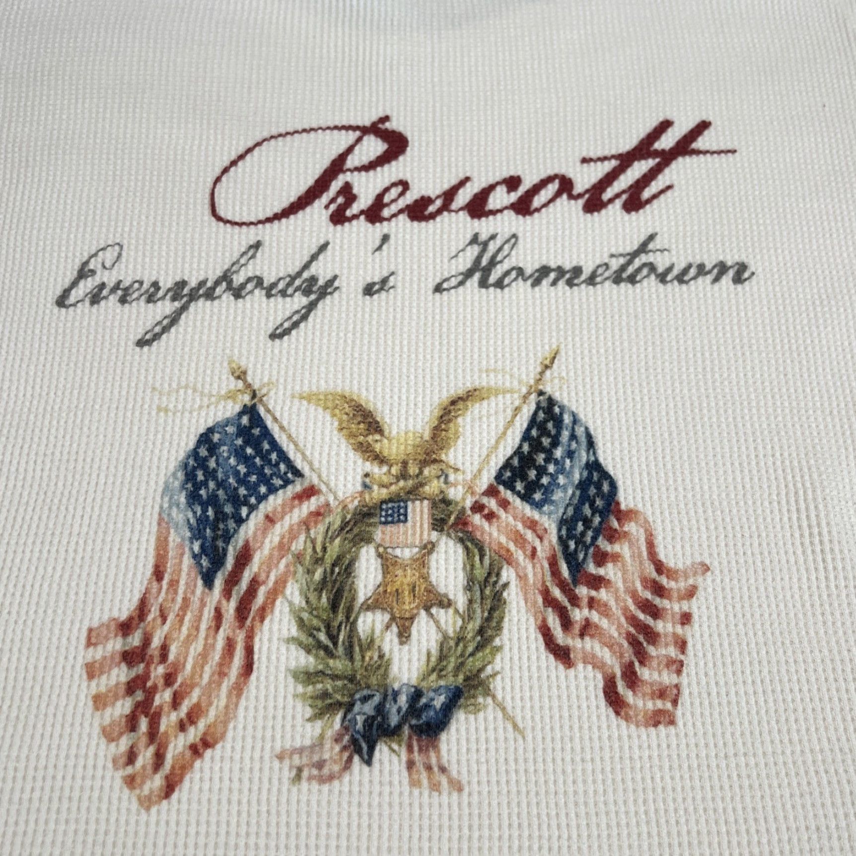 Vintage VINTAGE Prescott Everyone’s Hometown Thermal Shirt Women’s Large 3/4 Sleeves Graphics USA Size M / US 6-8 / IT 42-44 - 2 Thumbnail