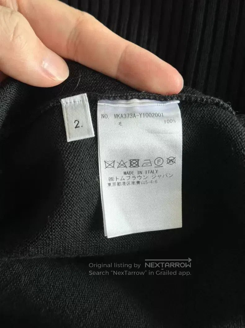 Thom Browne Thom Browne Black limited edition long wool sweater Size US M / EU 48-50 / 2 - 4 Thumbnail