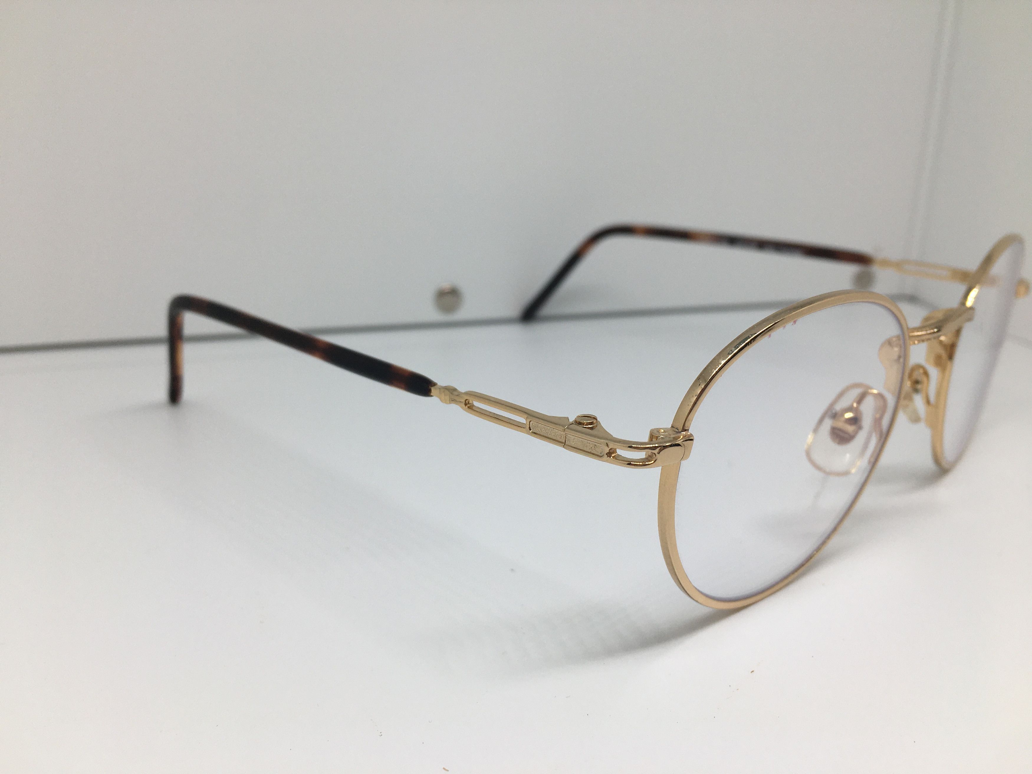 Vintage Vintage CARVO Gold Metal Eyeglasses Frame Size ONE SIZE - 2 Thumbnail