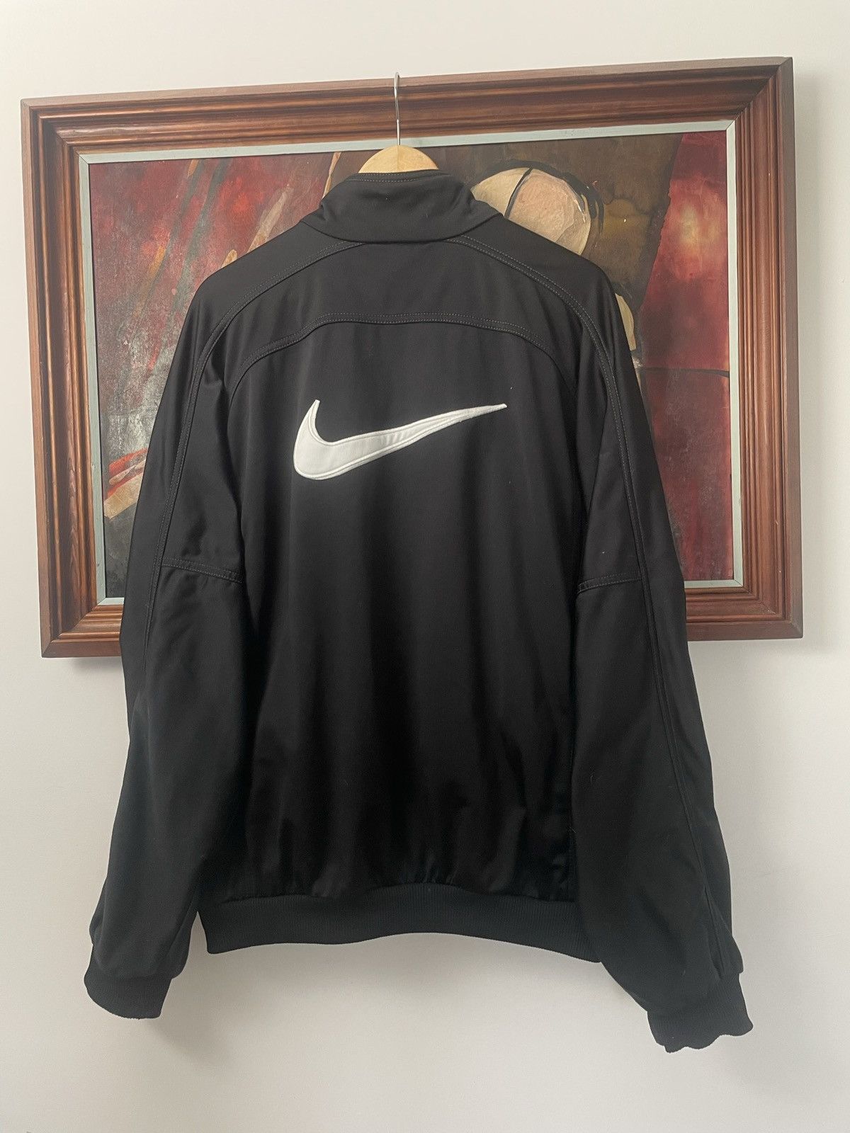 Nike Nike Vintage Jacket Track Big Back Swoosh 90s Streetwear Size US L / EU 52-54 / 3 - 2 Thumbnail
