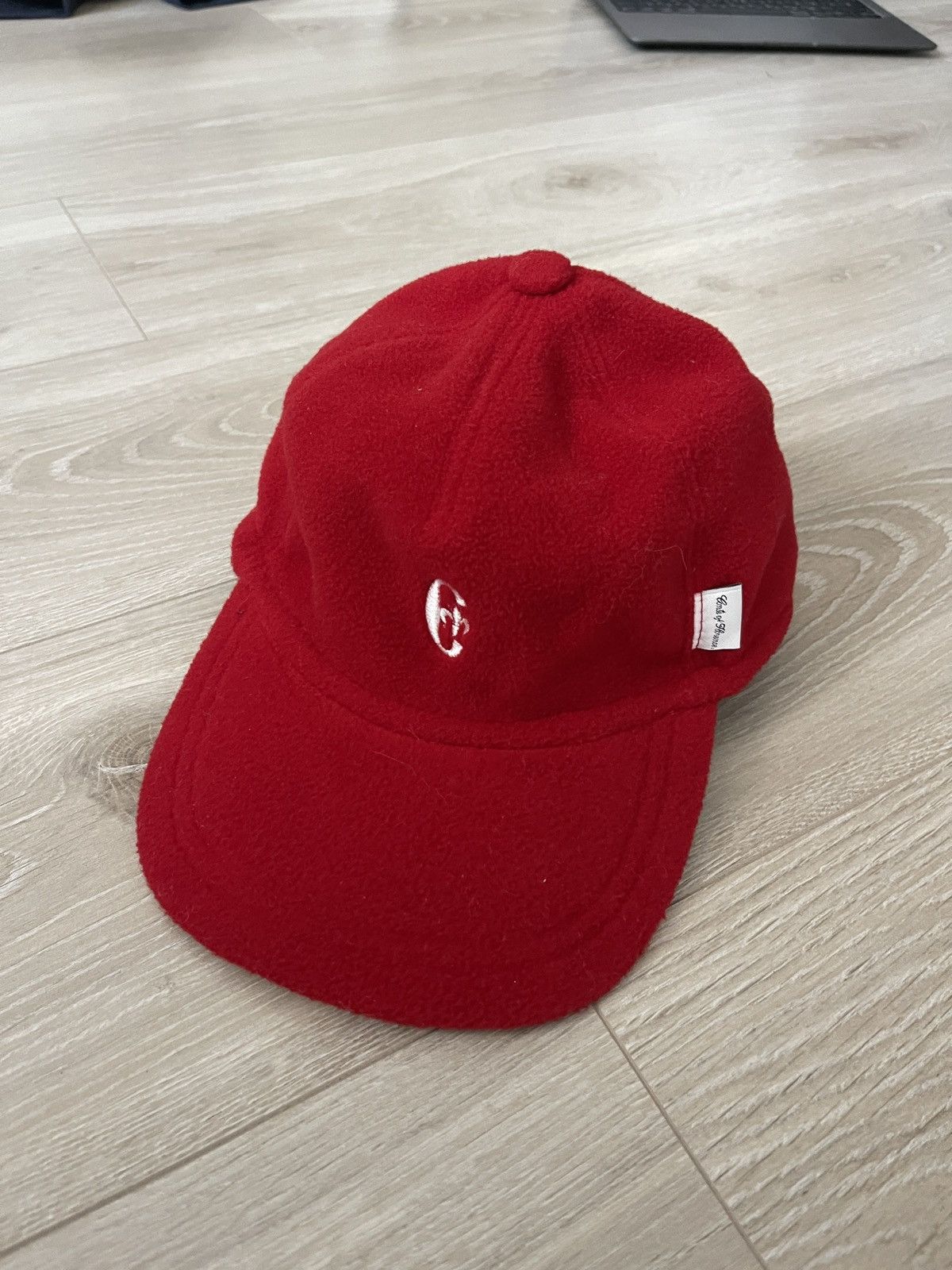 Conte of Florence Conte of Florence Red Fleece Ear-flap Cap Teflon Coated 56 S Size ONE SIZE - 2 Thumbnail