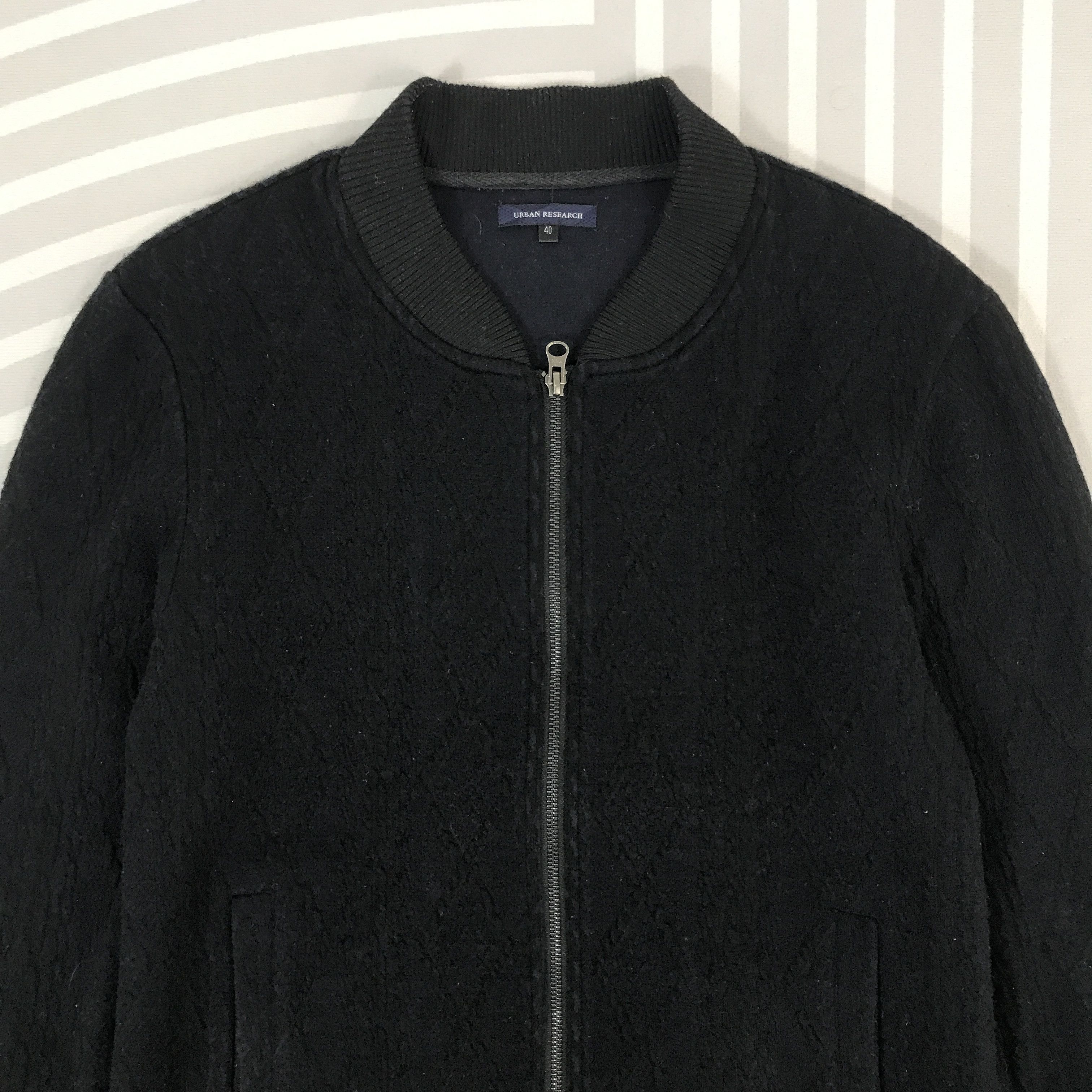 Japanese Brand × Vintage Urban Research Japan design Wool Bomber Jacket Size US M / EU 48-50 / 2 - 2 Thumbnail