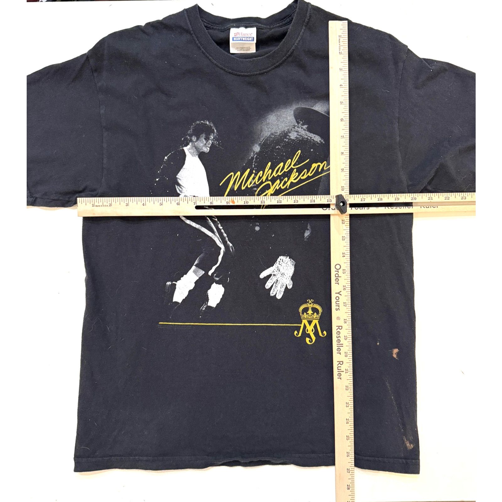 Hanes Vintage 90s Michael Jackson King Of Pop T-Shirt Mens M Size US M / EU 48-50 / 2 - 5 Thumbnail