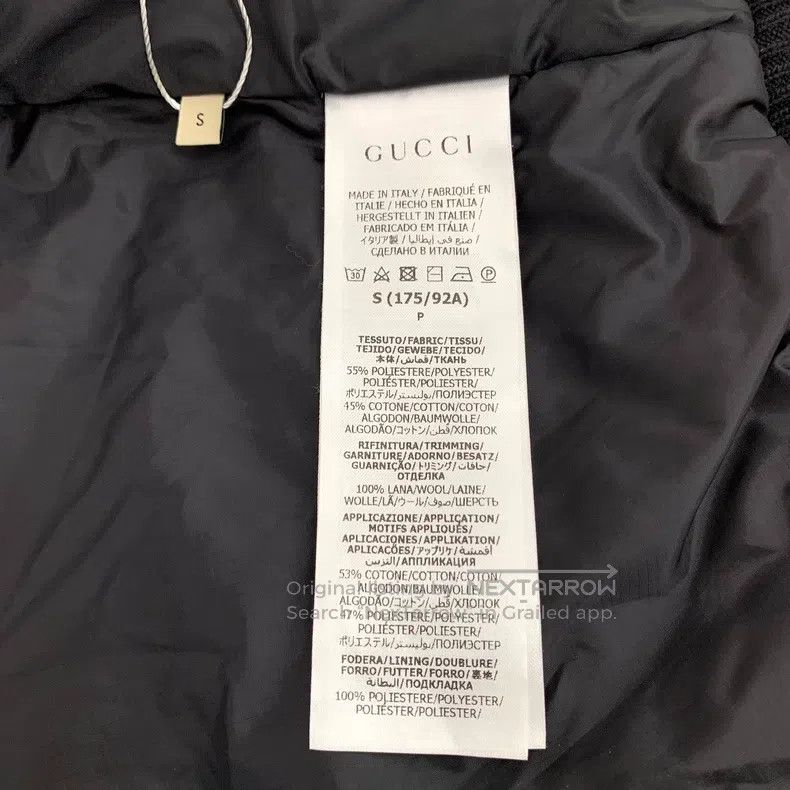 Gucci Gucci 22 colour-blocked rabbit embroidery stand-up collar Size US S / EU 44-46 / 1 - 6 Thumbnail