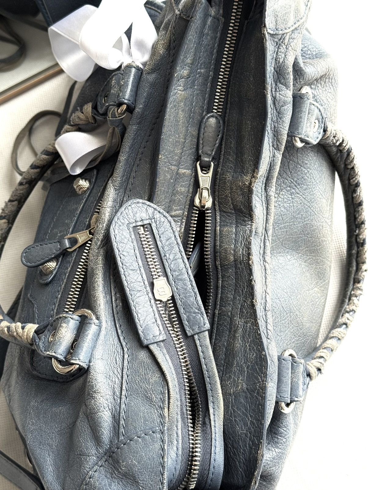 Balenciaga Vintage Balenciaga City Bag Distressed Leather Handbag Size ONE SIZE - 18 Thumbnail