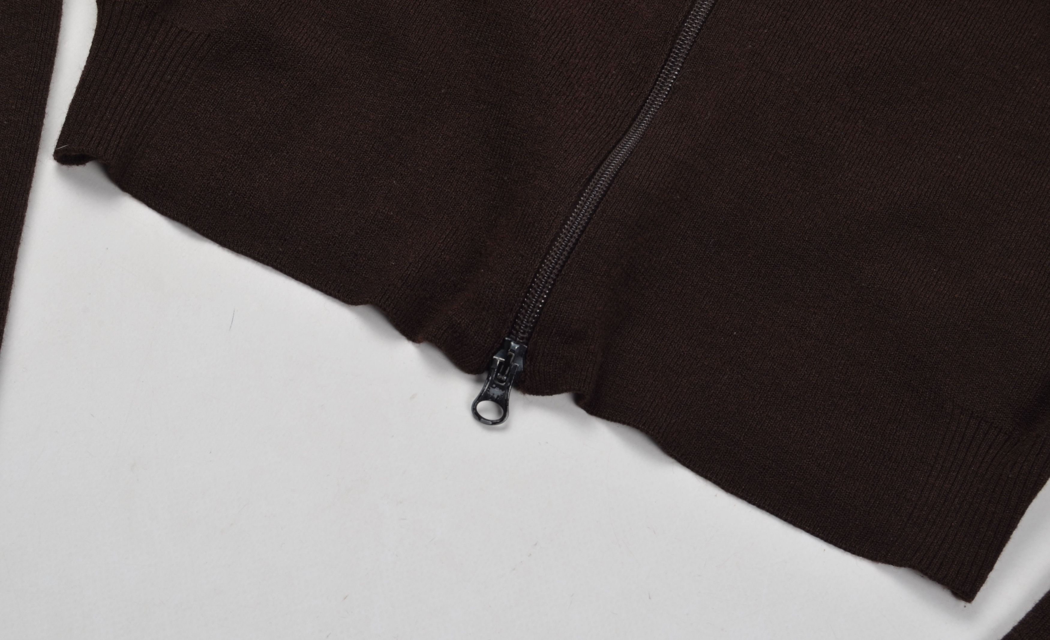 Designer × Sarah Pacini × Vintage Vintage Sarah Pacini Y2K Cropped Wool Blend Zip Jumper Size S / US 4 / IT 40 - 6 Thumbnail