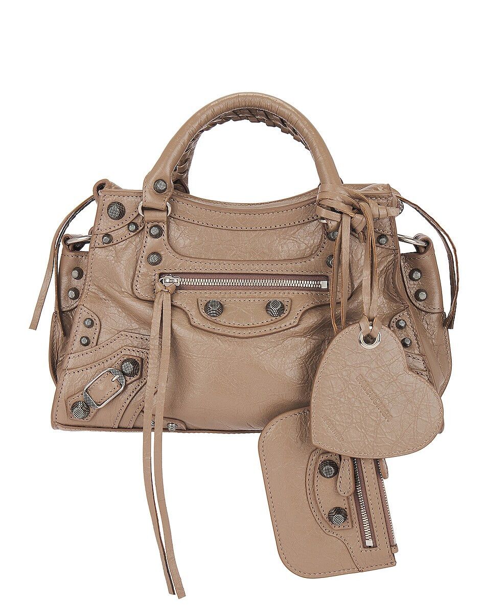 Balenciaga o1srvl11e1124 Size: OS / Neo Cagole XS Handbag in Brown Size ONE SIZE - 3 Thumbnail