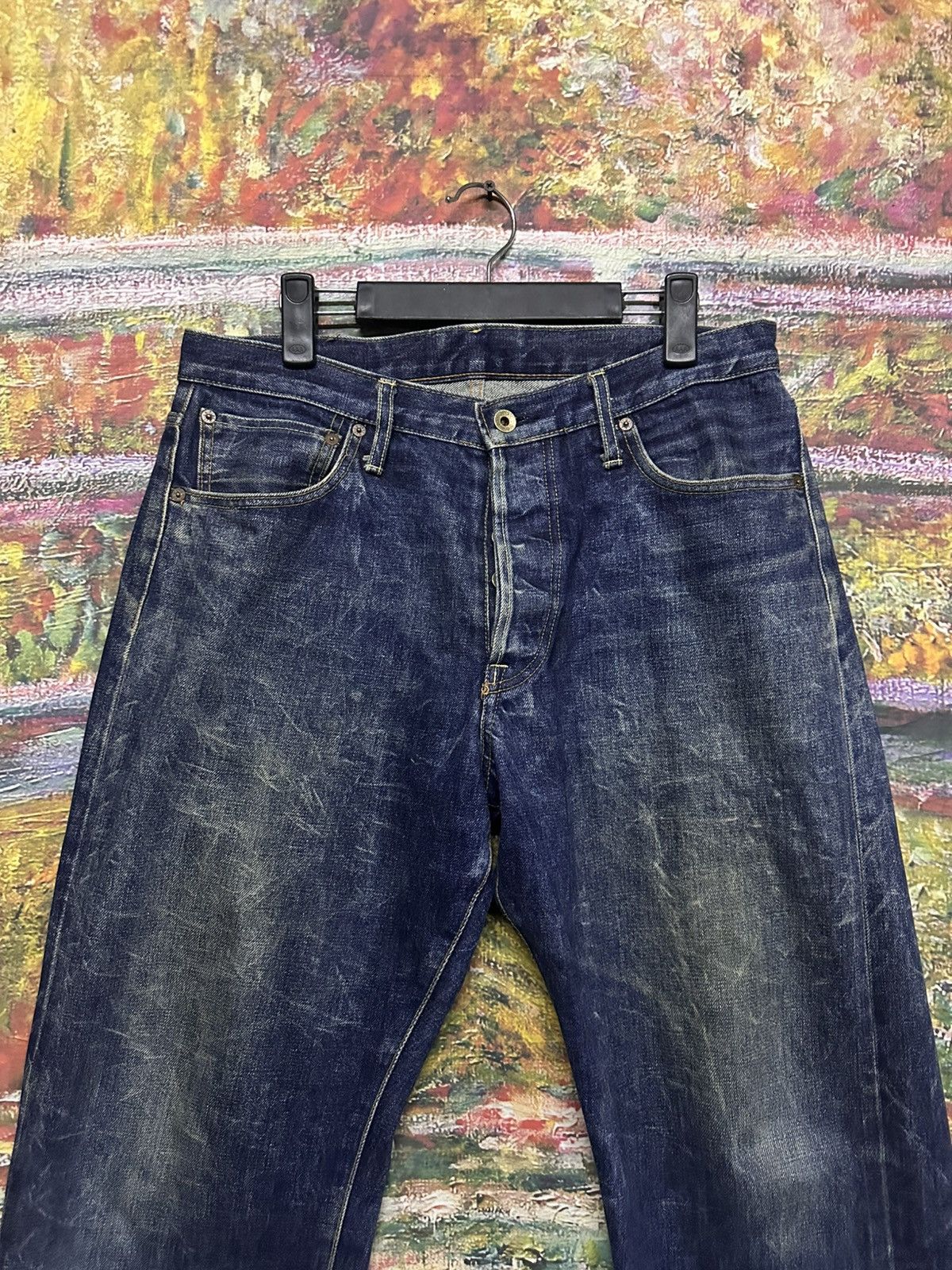 Japanese Brand Vintage Blue Way Jeans Size US 32 / EU 48 - 4 Thumbnail