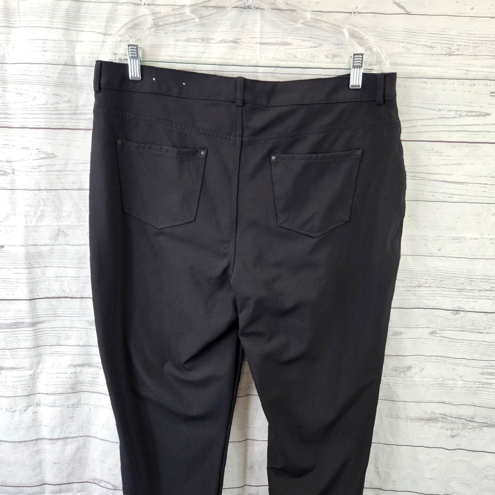 Vintage VINTAGE Chico's Womens Tech Stretch Slim Ankle Pants Sz 14 Black High Rise Womens Slim Ankle Stretch Nylon Spandex 18" Waist 28" Inseam 11.5" Rise Size 36" / US 14 / IT 50 - 4 Thumbnail