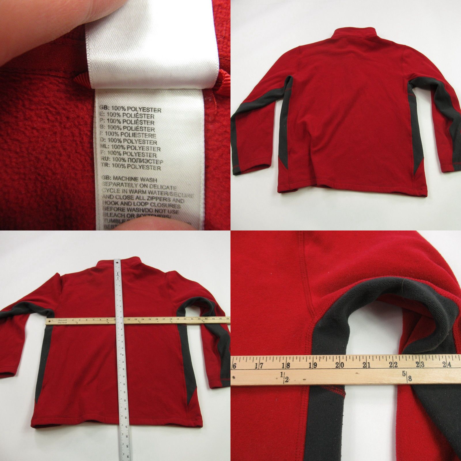 The North Face North Face Sweater Mens Large Long Sleeve 1/4 Zip Pullover Red Fleece Casual Size US L / EU 52-54 / 3 - 4 Preview