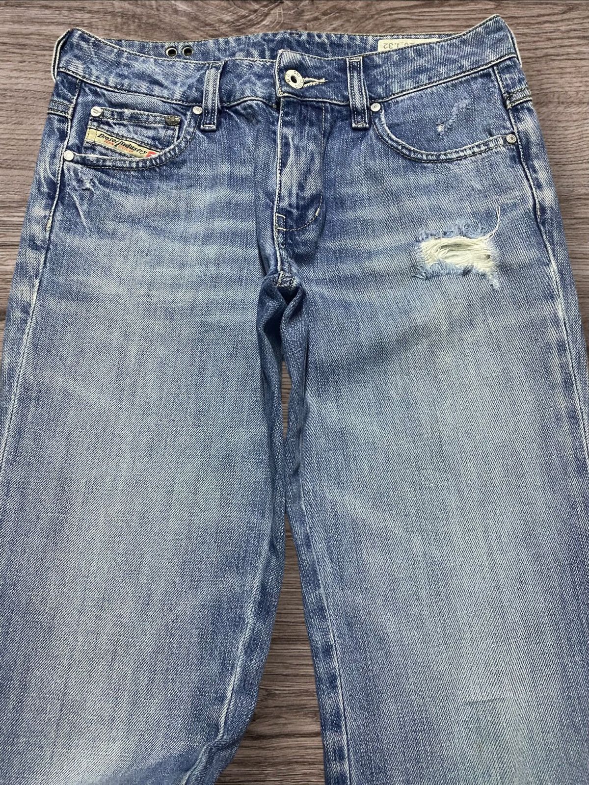Adidas × Diesel Diesel Adidas Wash 008JD Fade Wash Distressed Slim Boot Jean Size US 28 / EU 44 - 3 Thumbnail
