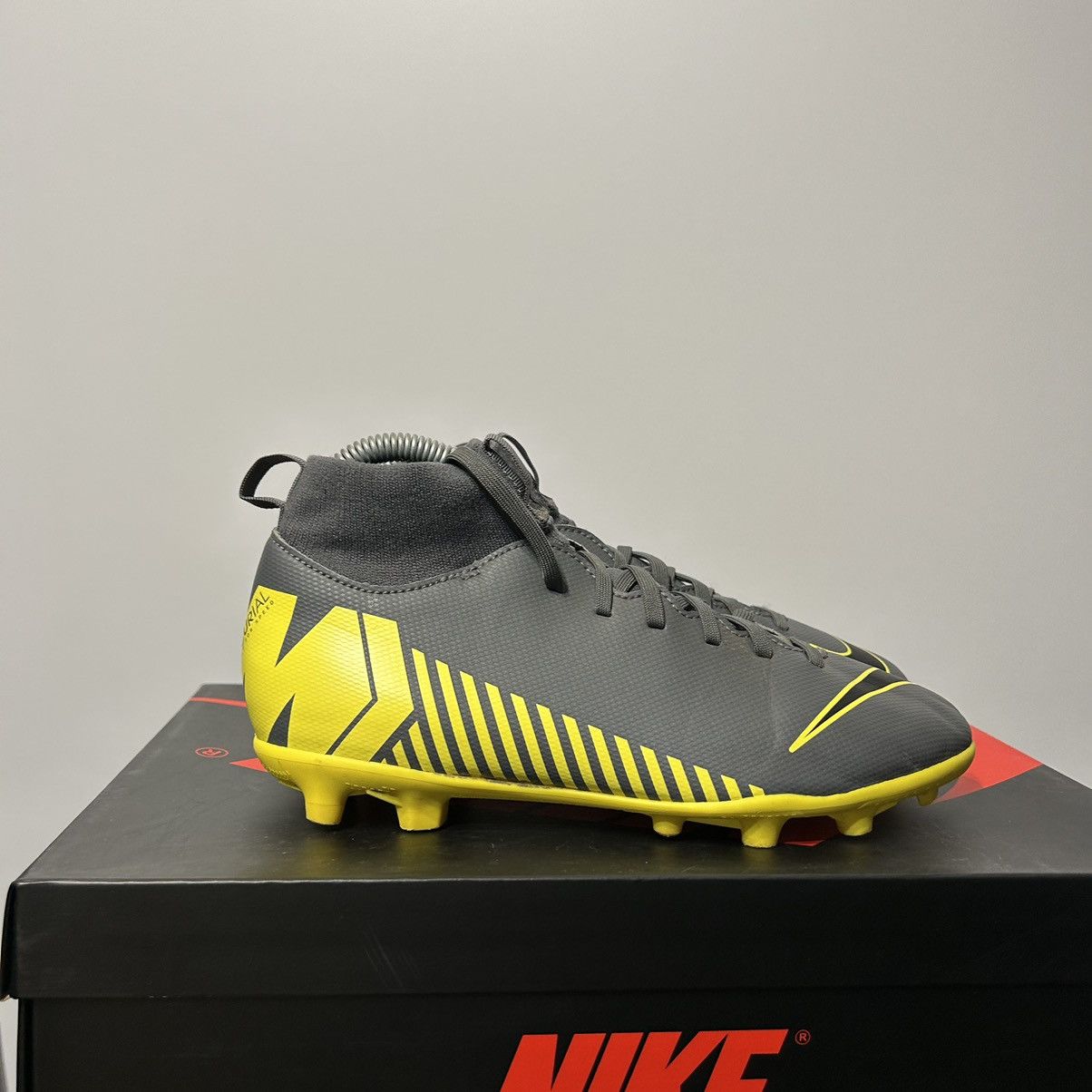 Nike Nike Mercurial football boots grey yellow big logo swoosh Size US 8 / IT 38 - 5 Thumbnail
