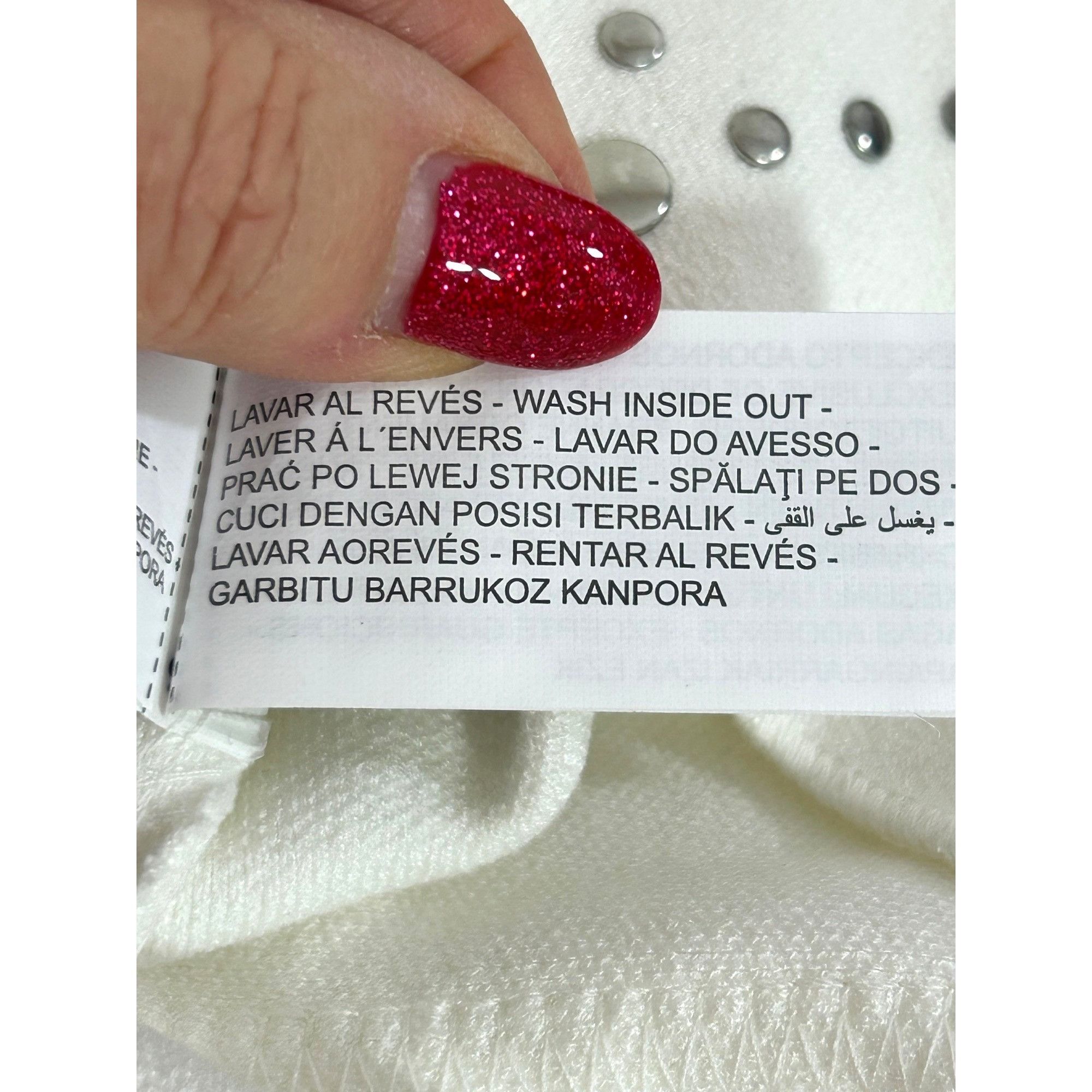 Zara Zara Women’s Mini Dress S White Knit Silver Studded High Nec Size S / US 4 / IT 40 - 15 Thumbnail