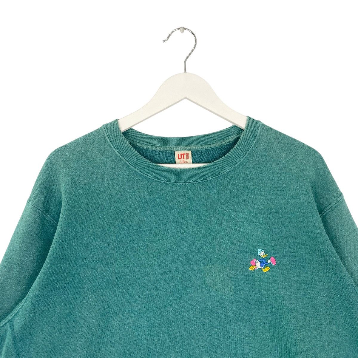 Vintage Vintage Uniqlo Donald Embroidered Crewneck Sweatshirt Green Size XL / US 12-14 / IT 48-50 - 4 Thumbnail
