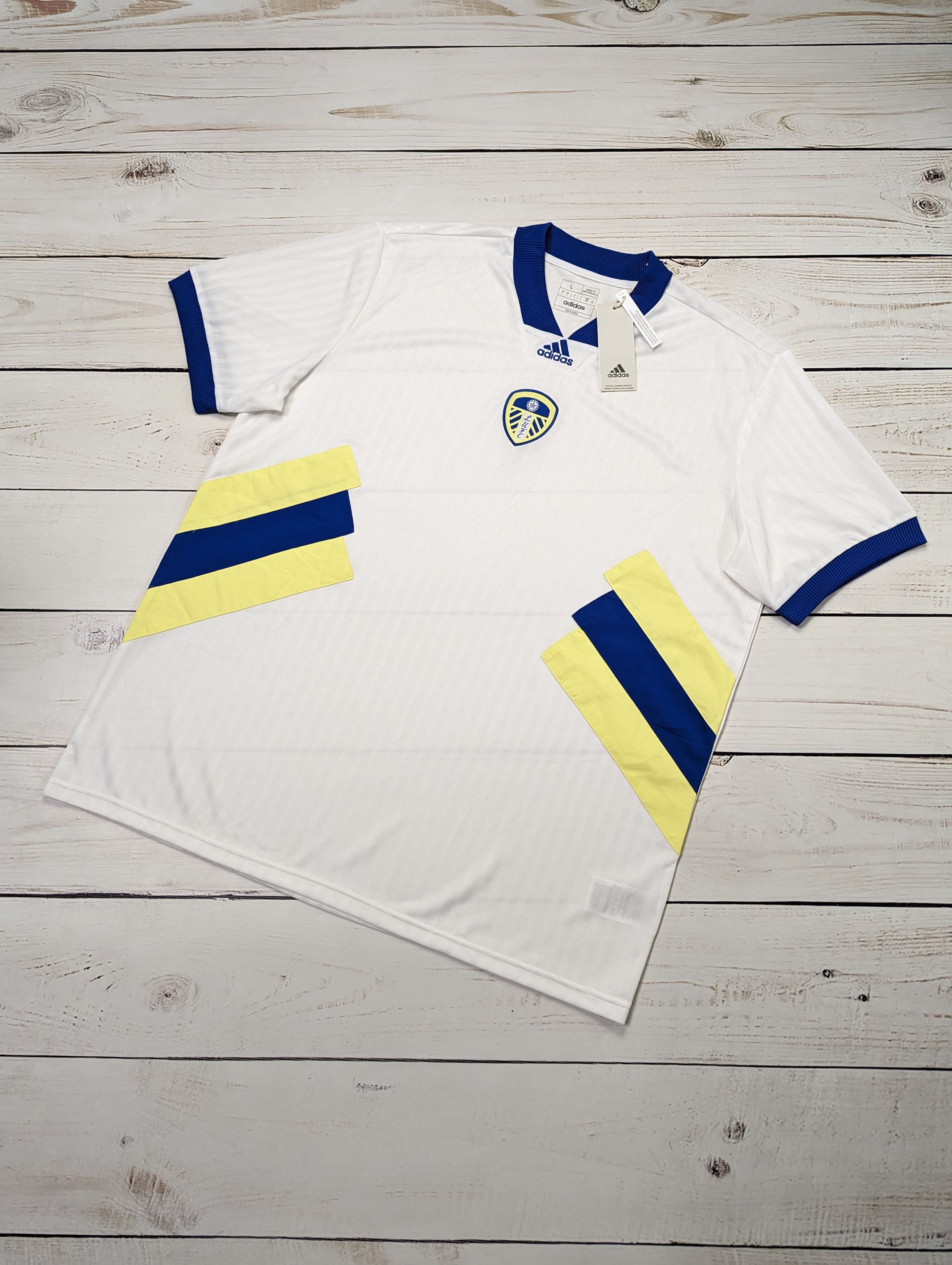 Adidas BNWT 2022 2023 Leeds United Adidas ICON Jersey t-shirt Size US L / EU 52-54 / 3 - 1 Thumbnail