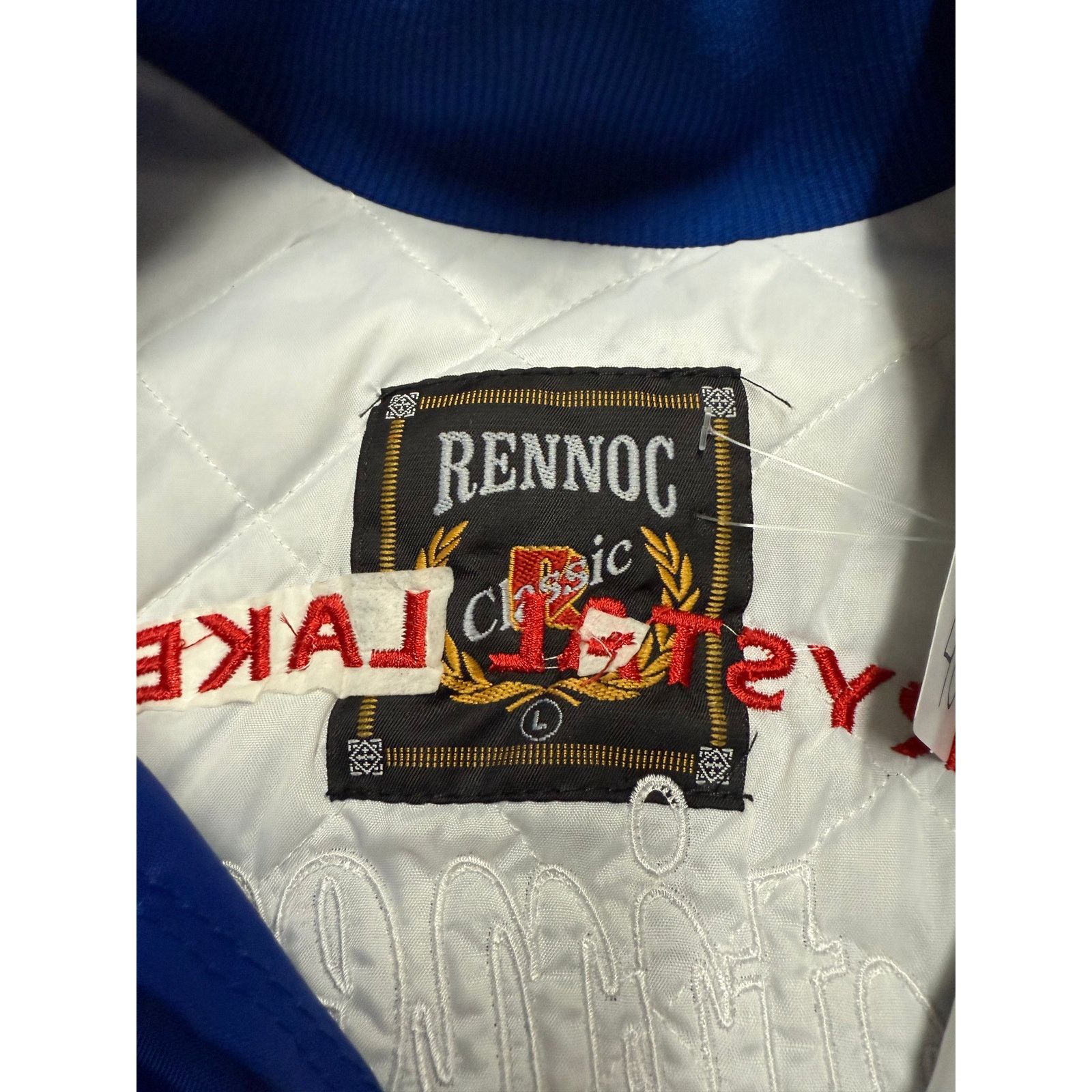 Vintage 1980's Vintage Bomber Jacket Crystal Lake Baseball Size US L / EU 52-54 / 3 - 4 Thumbnail