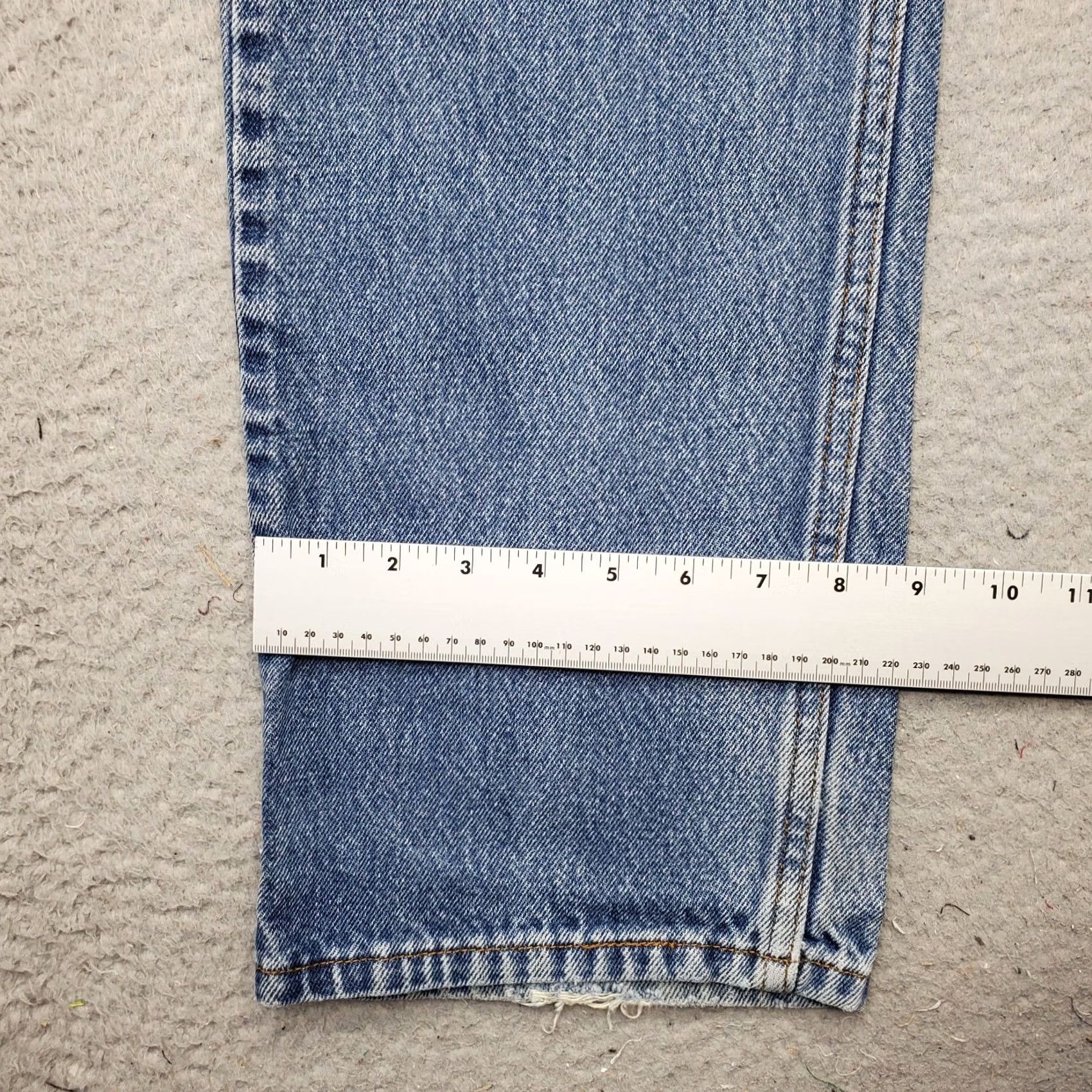Levi's Levi's 505 Jeans Mens 38x29 Blue Denim Medium Wash Double Stitch Straight Leg Jeans Mens 38 Blue Denim Medium Wash Straight Leg Mens Size 38 Size US 38 / EU 54 - 5 Thumbnail